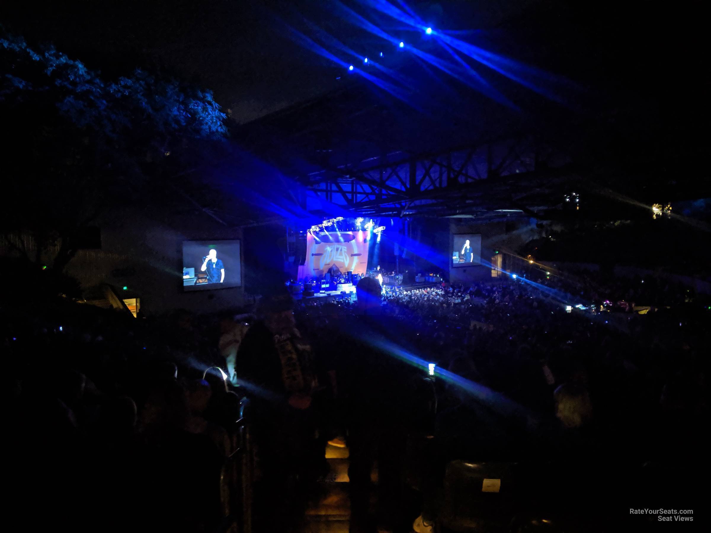 section 209, row x seat view  - concord pavilion