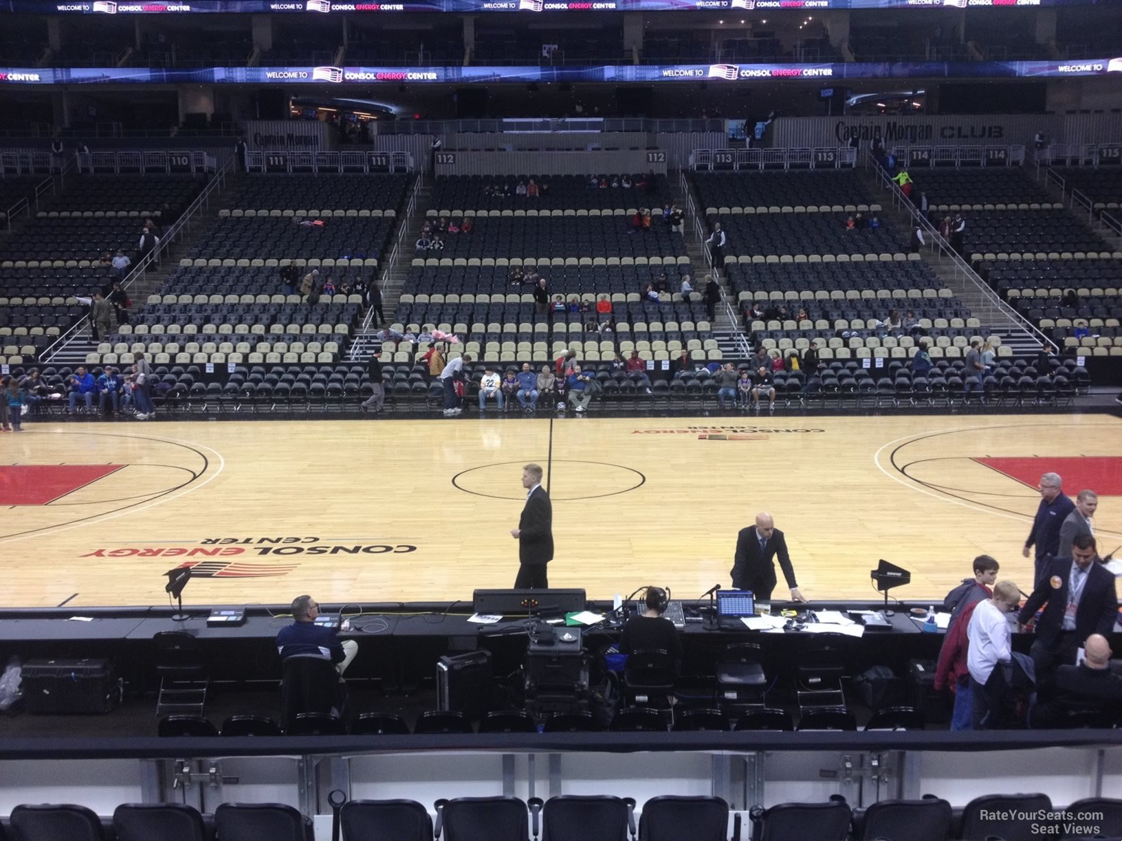 section 102, row g seat view  for basketball - ppg paints arena
