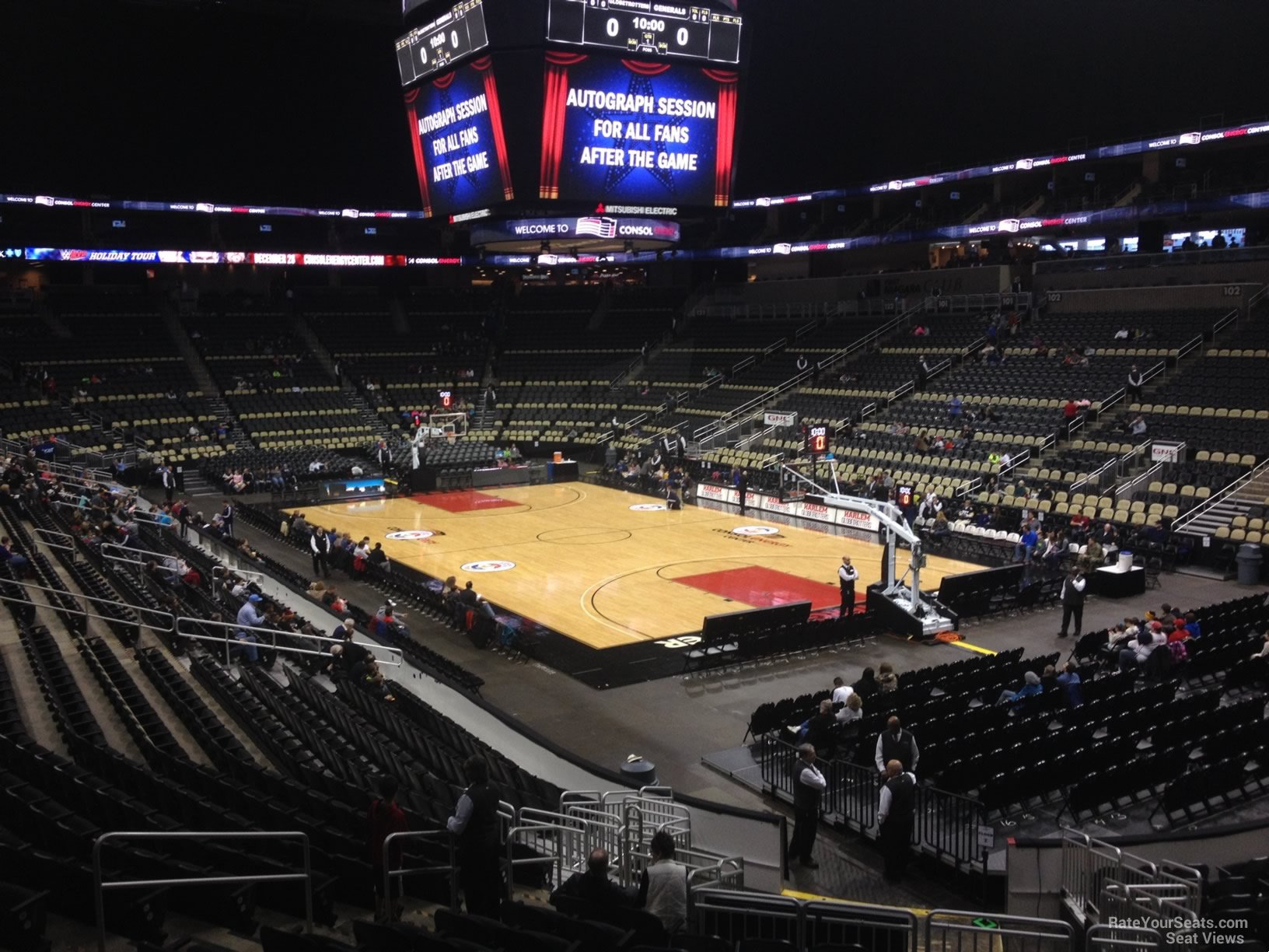 ppg paints arena section 109 basketball seating ppg paints arena pittsburgh pa seating chart