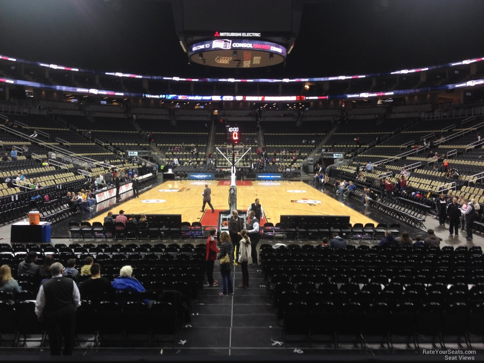 section 118, row g seat view  for basketball - ppg paints arena