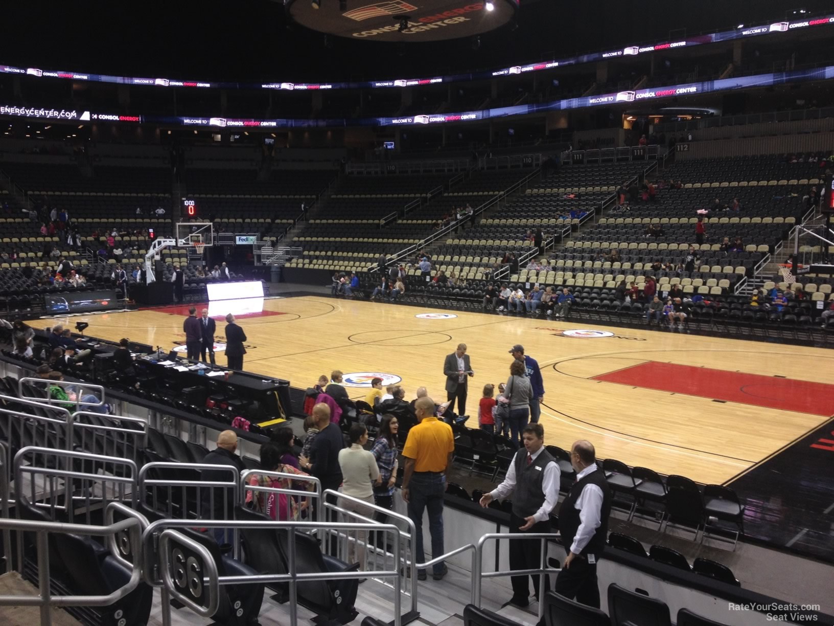 section 122, row g seat view  for basketball - ppg paints arena