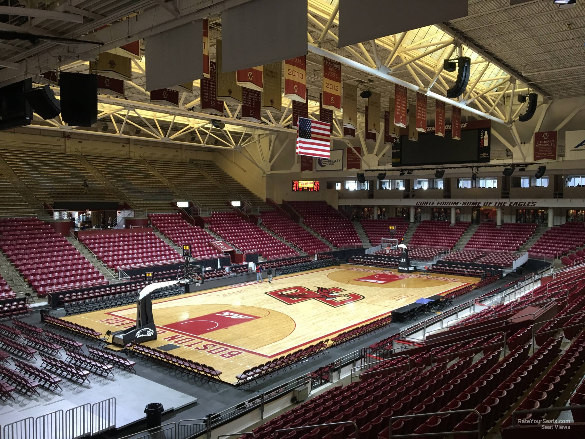 section d, row 18 seat view  - conte forum