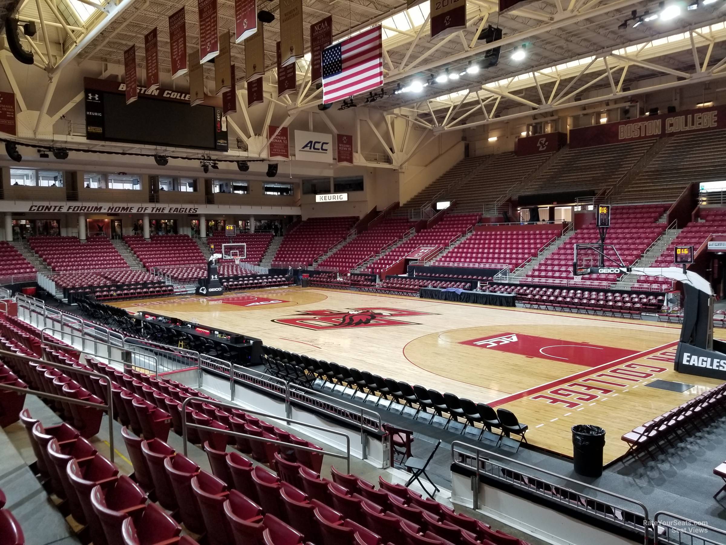 section j, row 8 seat view  - conte forum