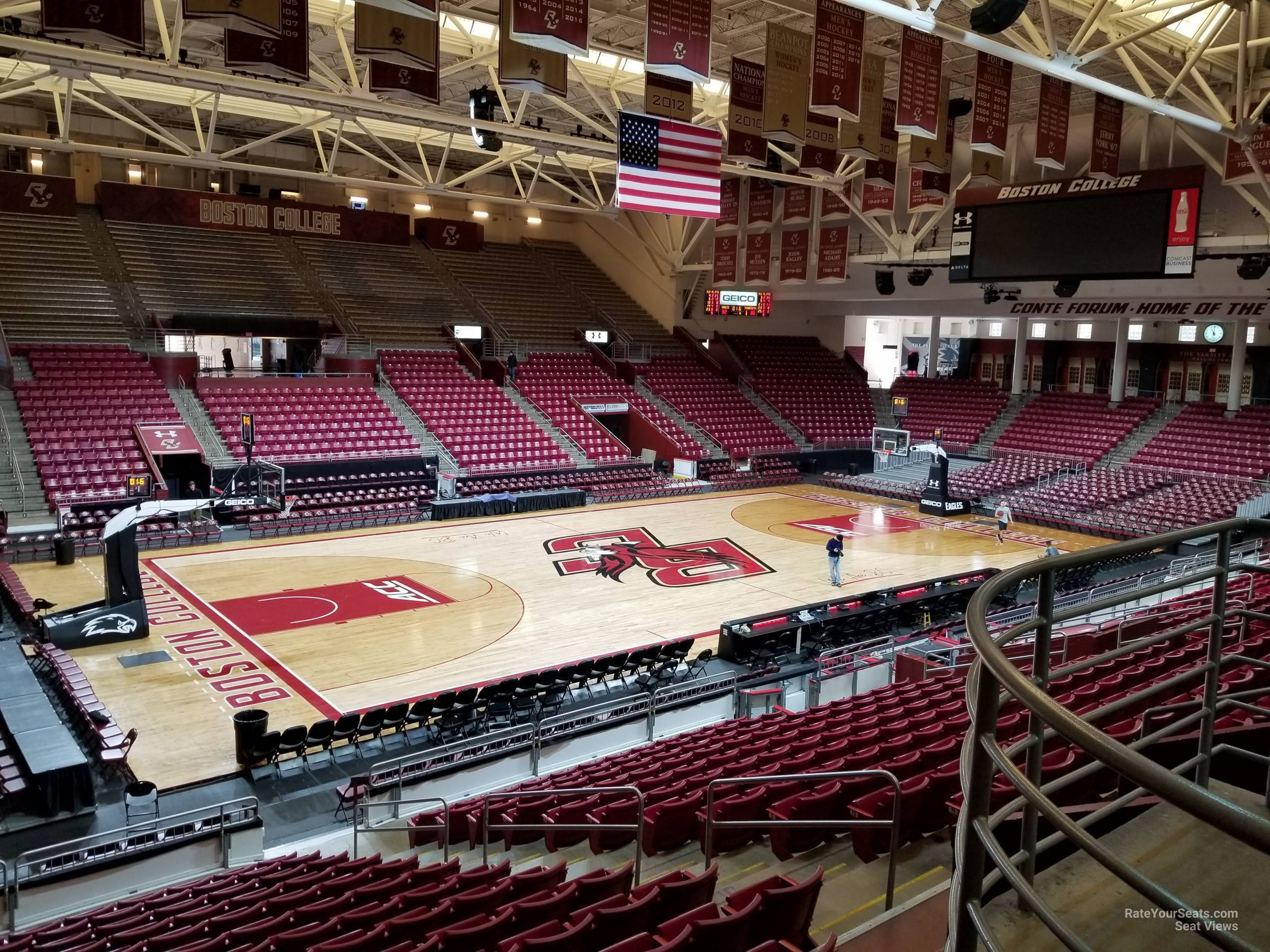 section oo, row 1 seat view  - conte forum