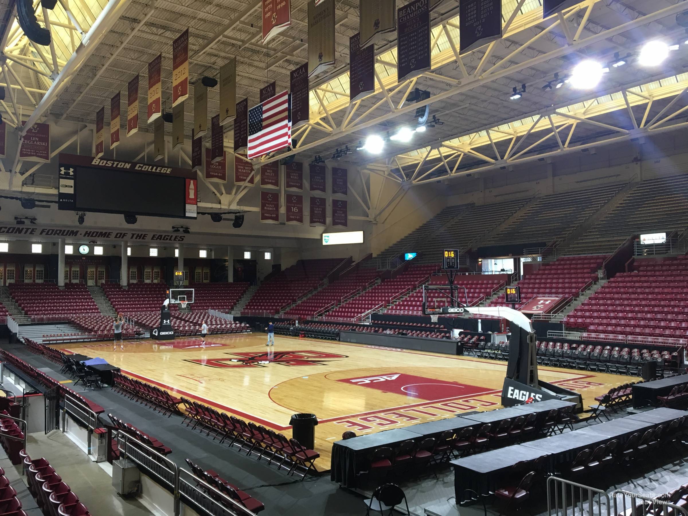 section u, row 5 seat view  - conte forum