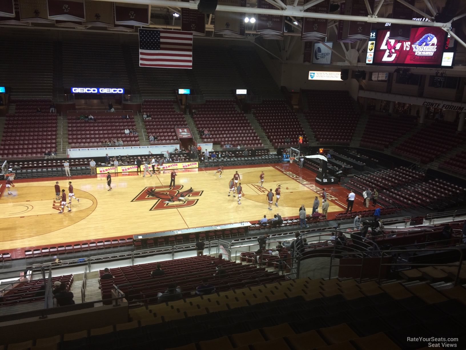 Conte Forum Seating Chart Basketball