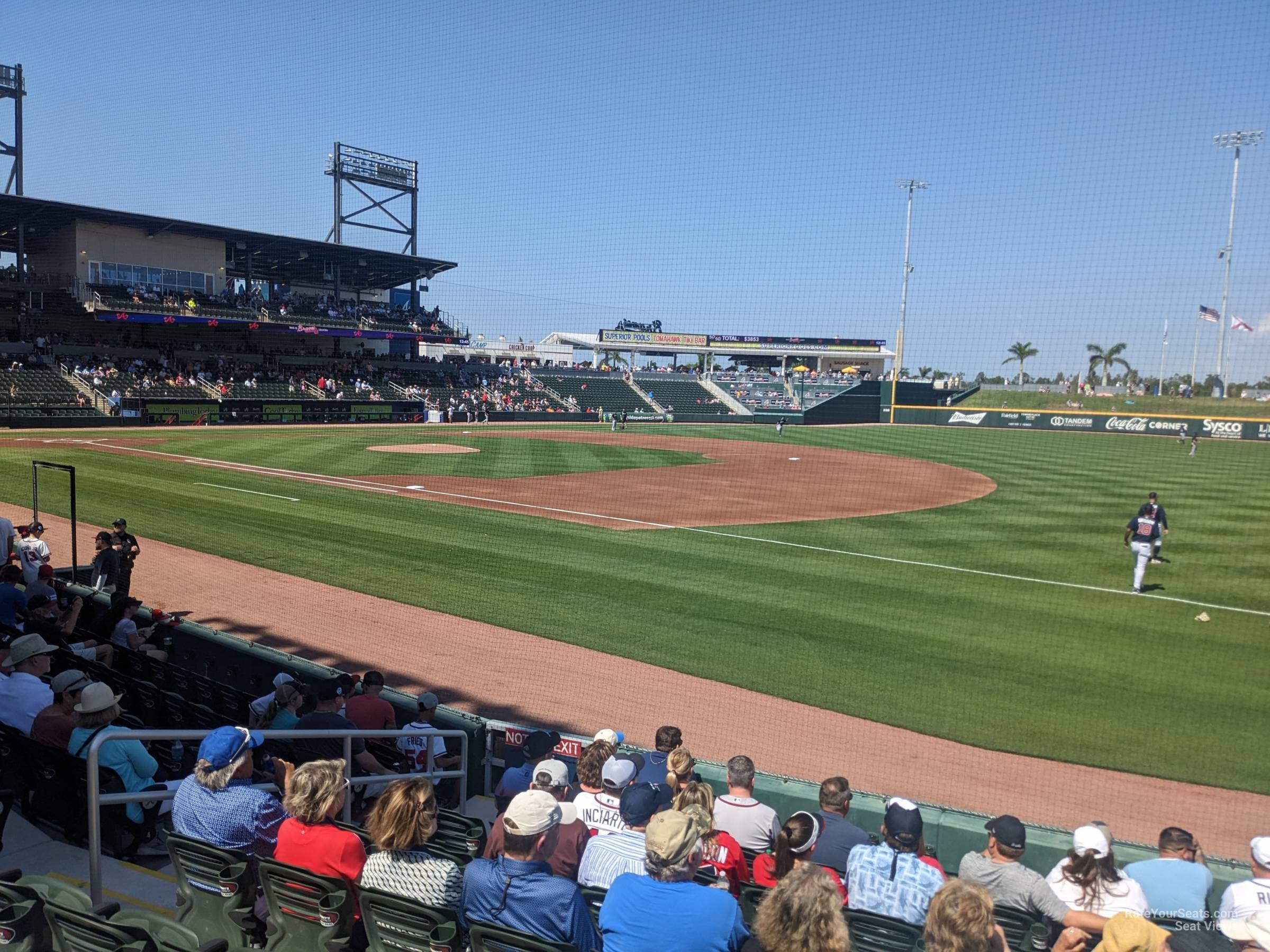 section 105, row 11 seat view  - cooltoday park