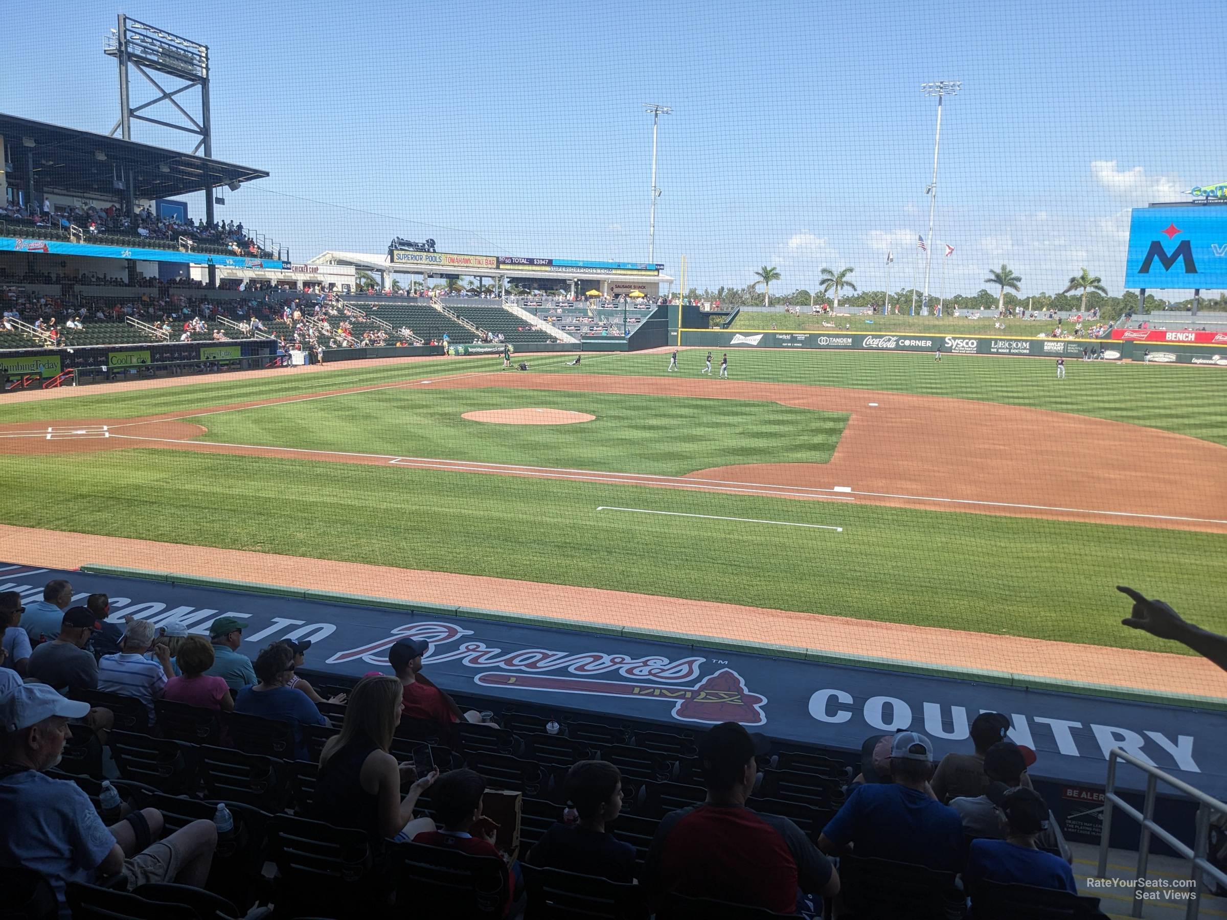 section 108, row 13 seat view  - cooltoday park