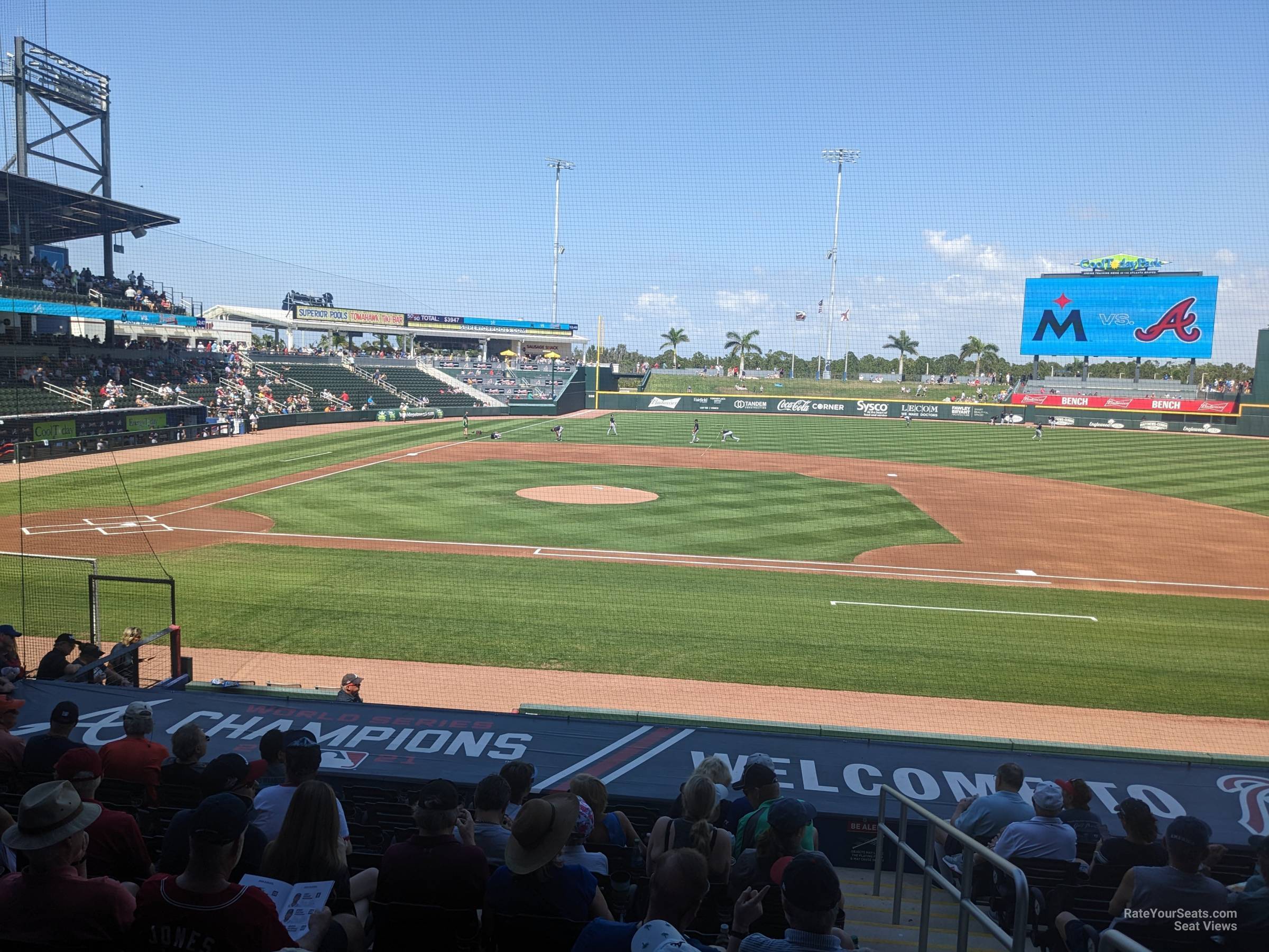 section 109, row 14 seat view  - cooltoday park