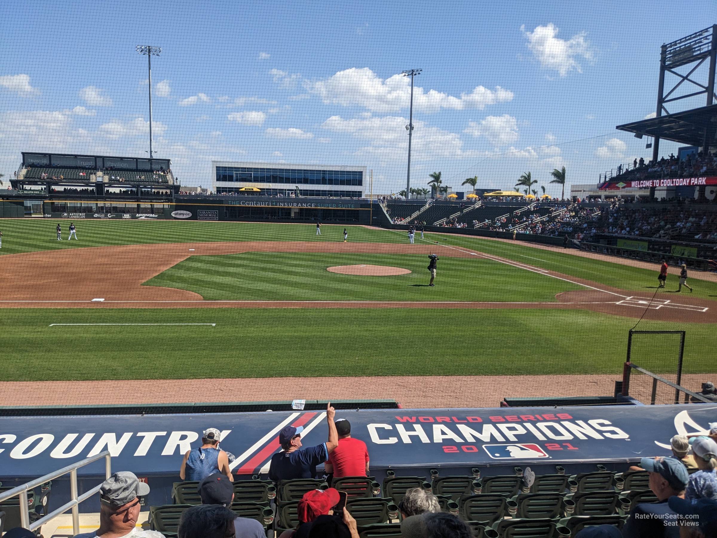 section 115, row 13 seat view  - cooltoday park