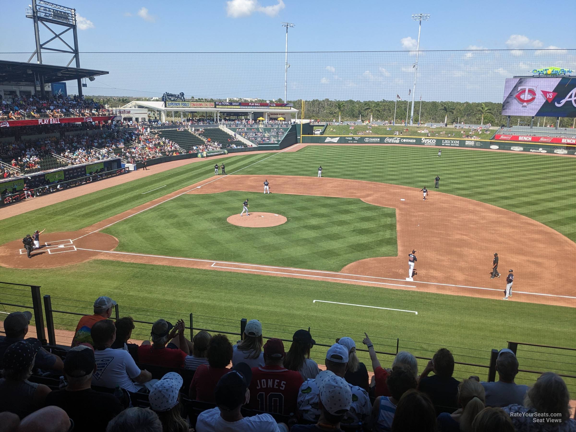 section 203, row 5 seat view  - cooltoday park
