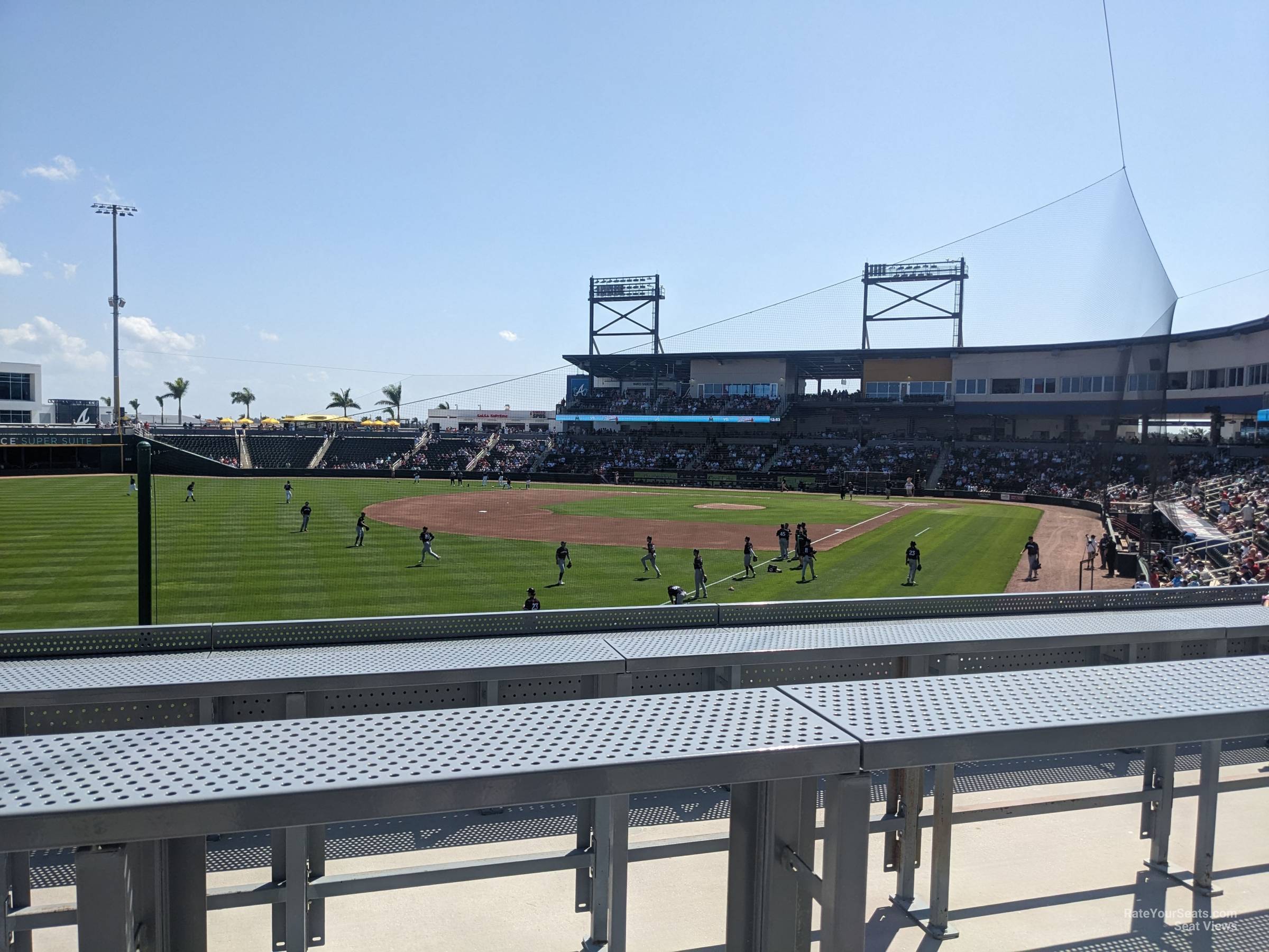 left field lounge seat view  - cooltoday park
