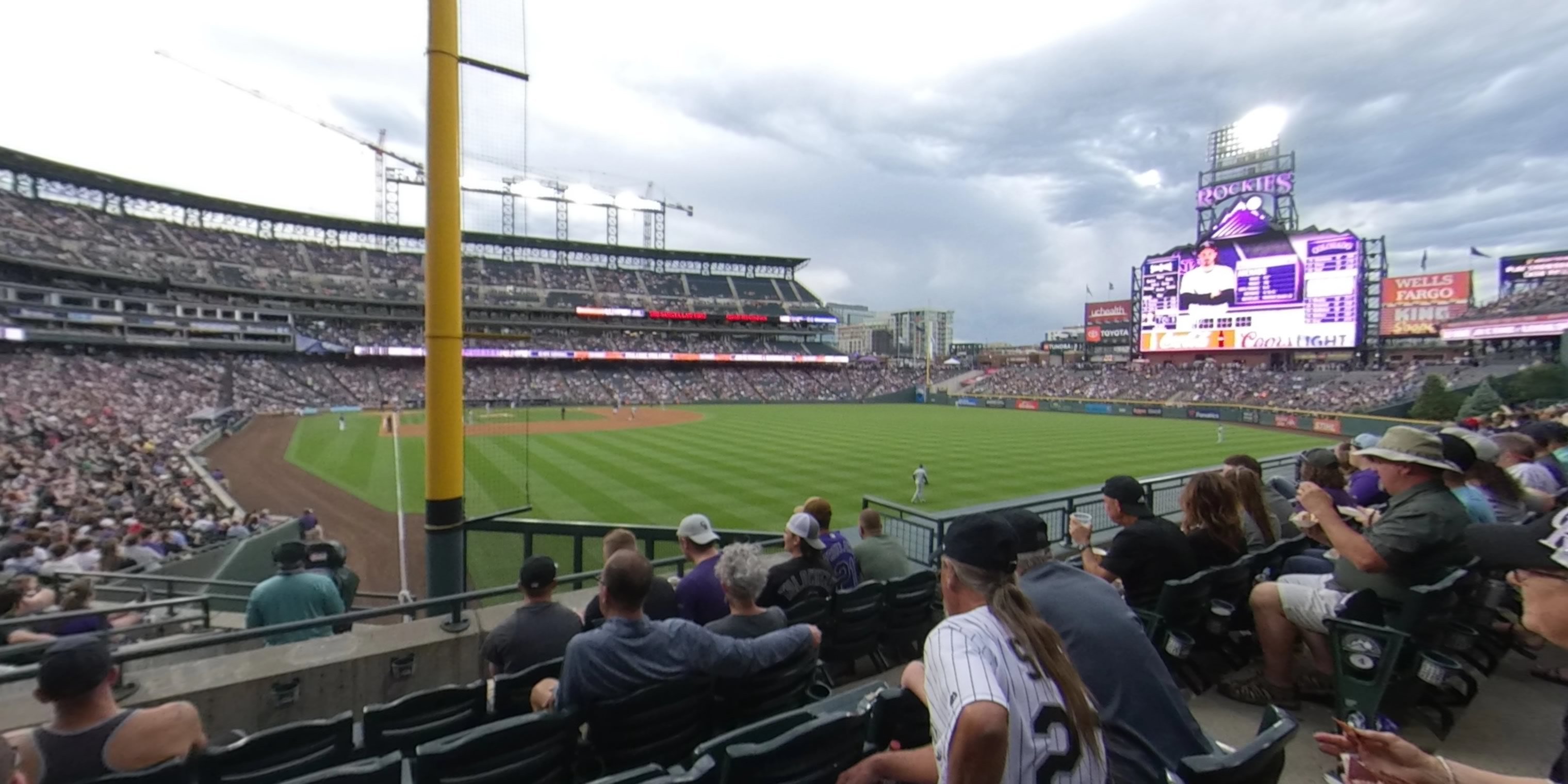 section 108 panoramic seat view  - coors field