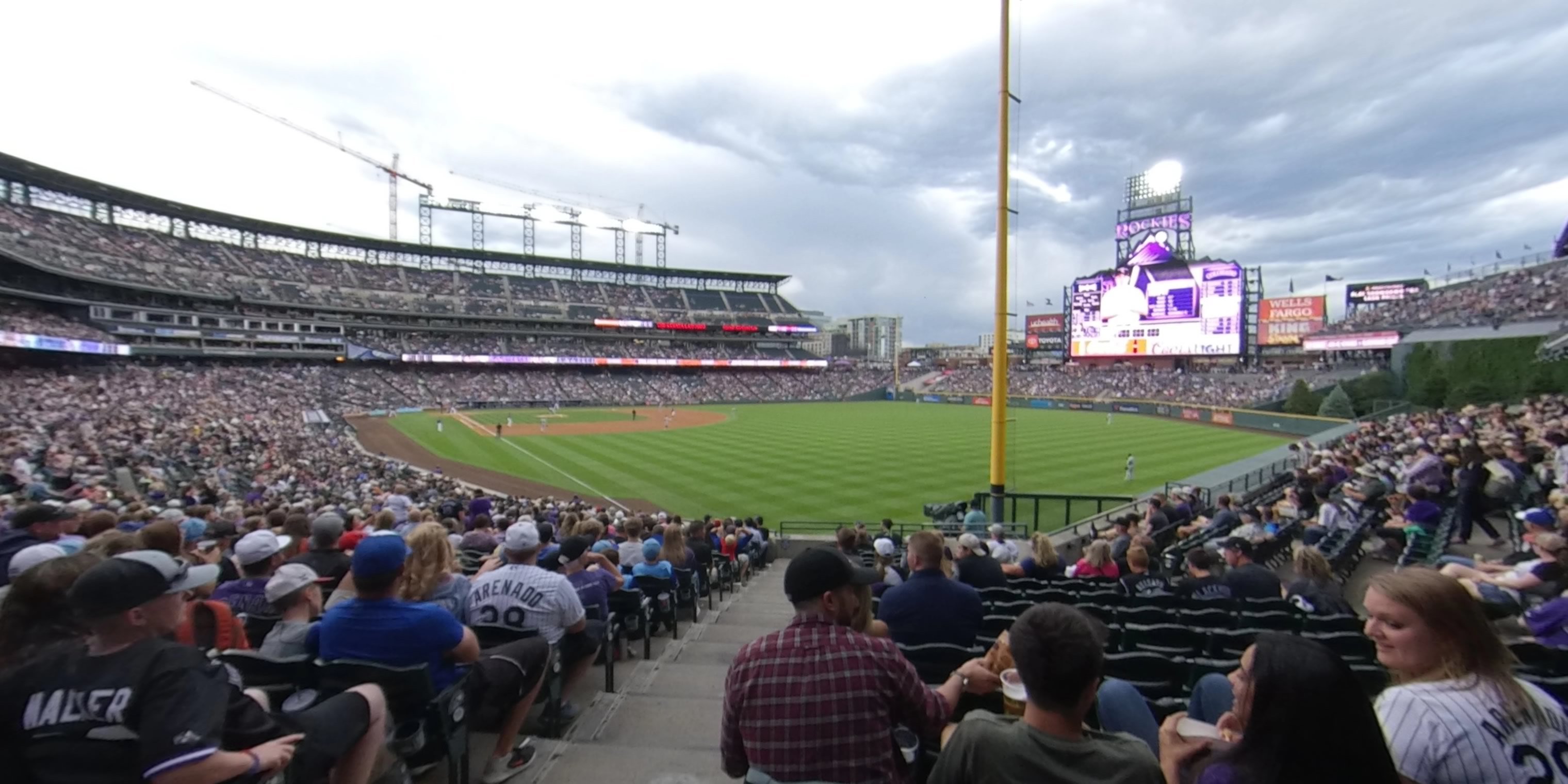 section 110 panoramic seat view  - coors field