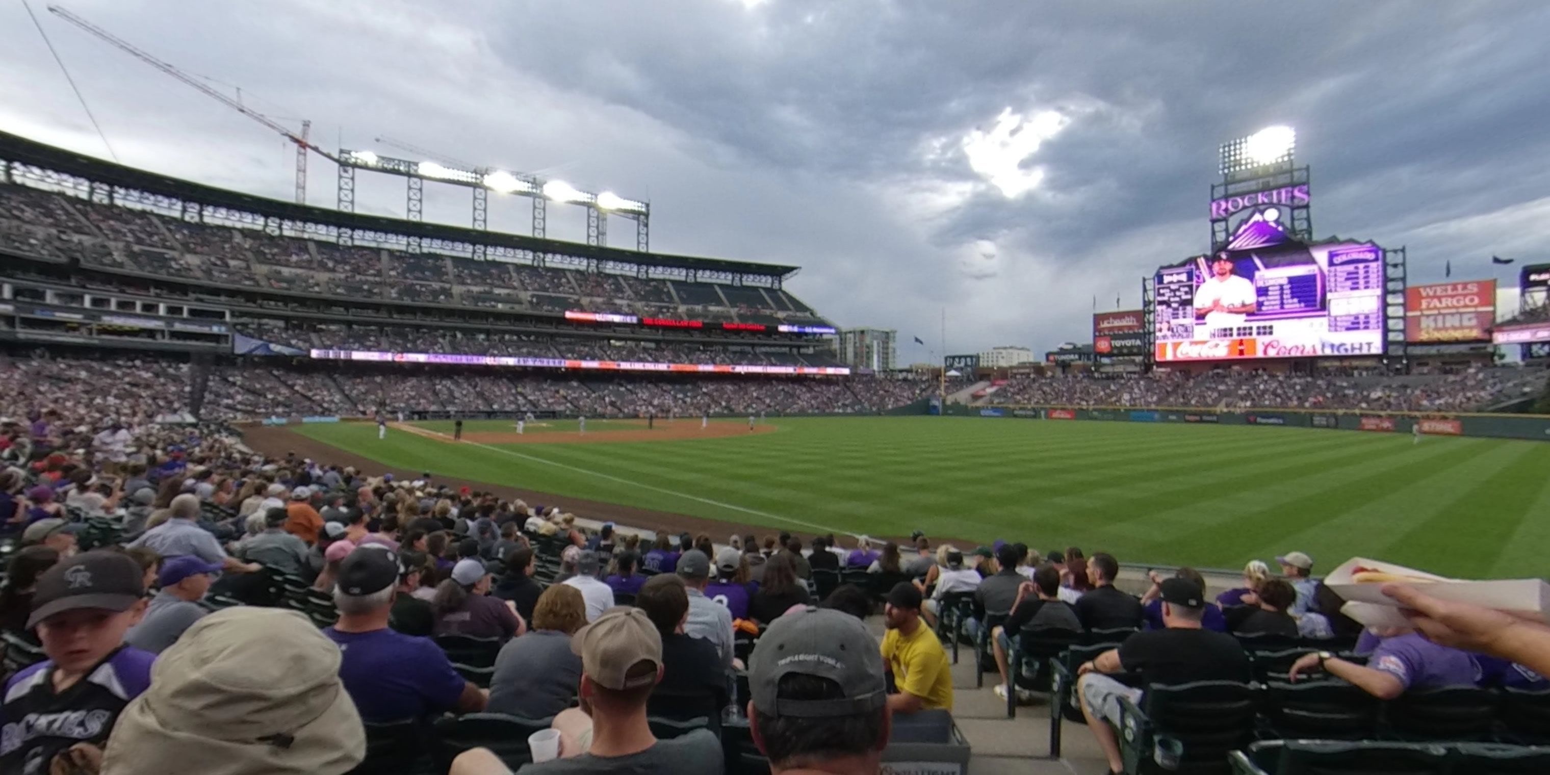 section 112 panoramic seat view  - coors field