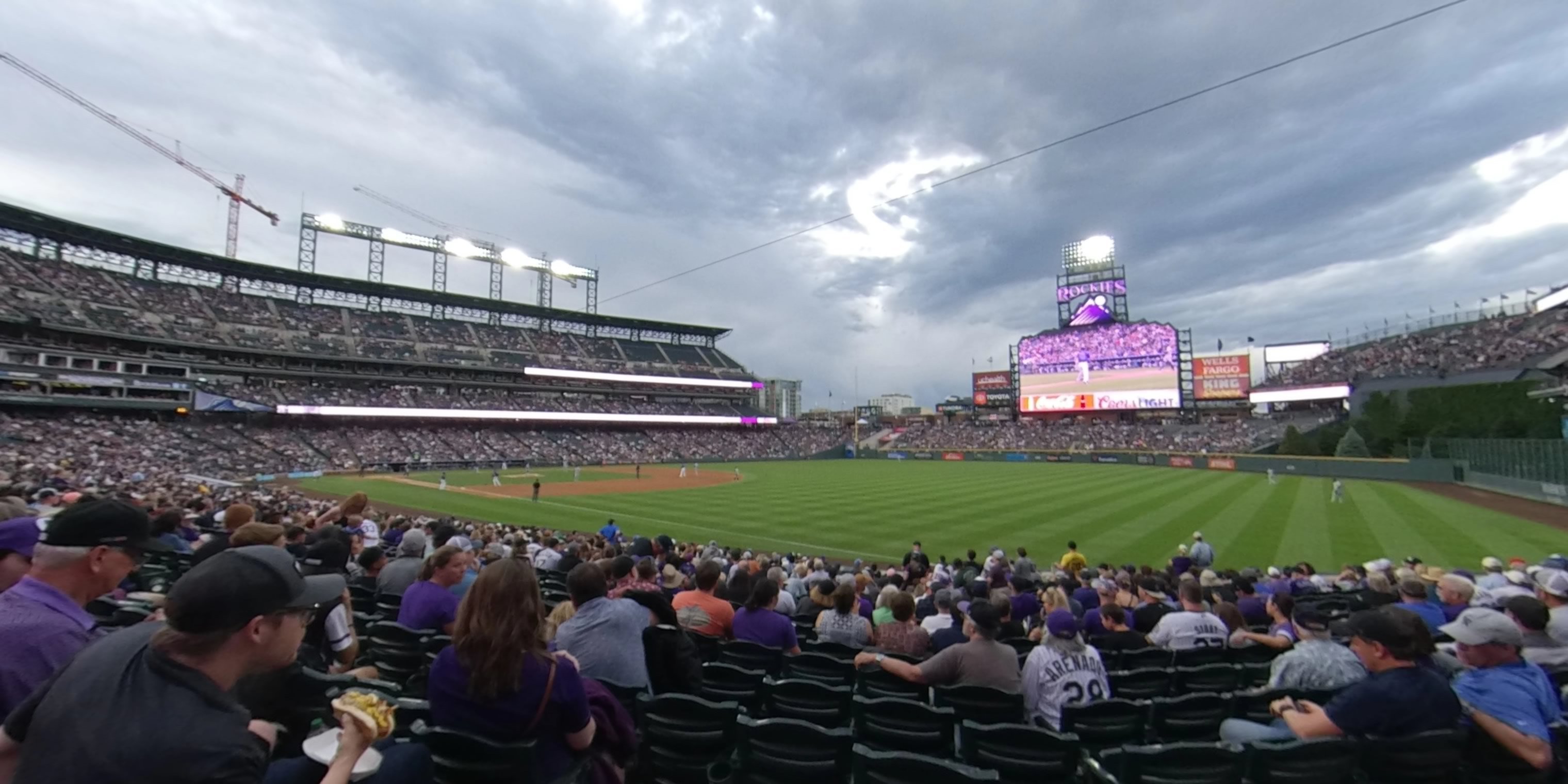 section 114 panoramic seat view  - coors field