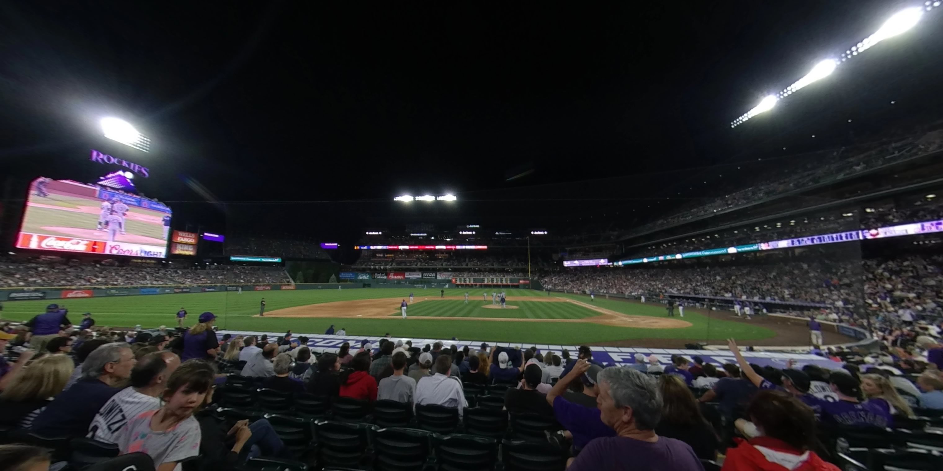 section 136 panoramic seat view  - coors field