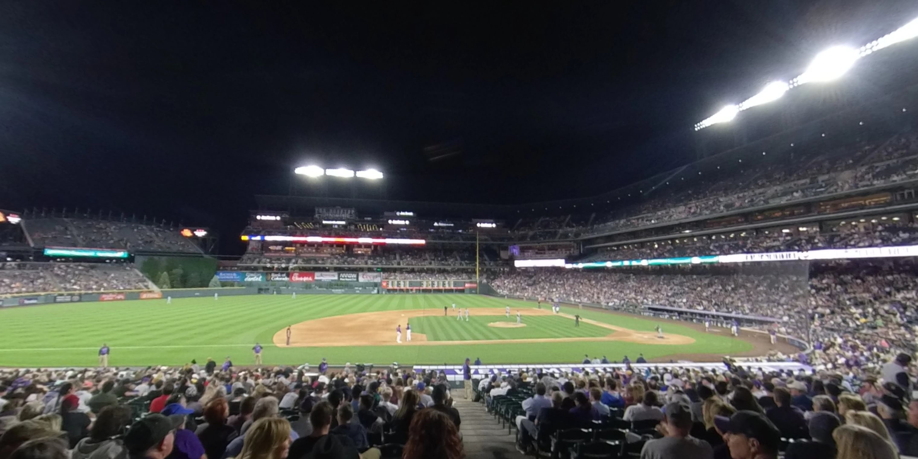 section 138 panoramic seat view  - coors field