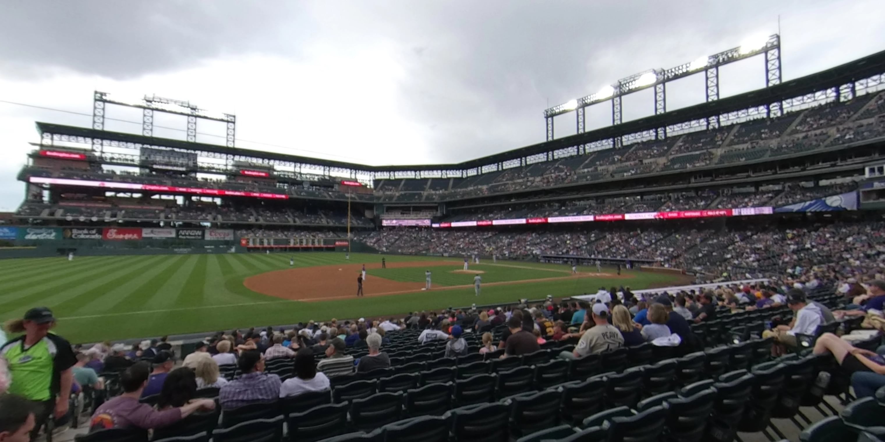 section 141 panoramic seat view  for baseball - coors field