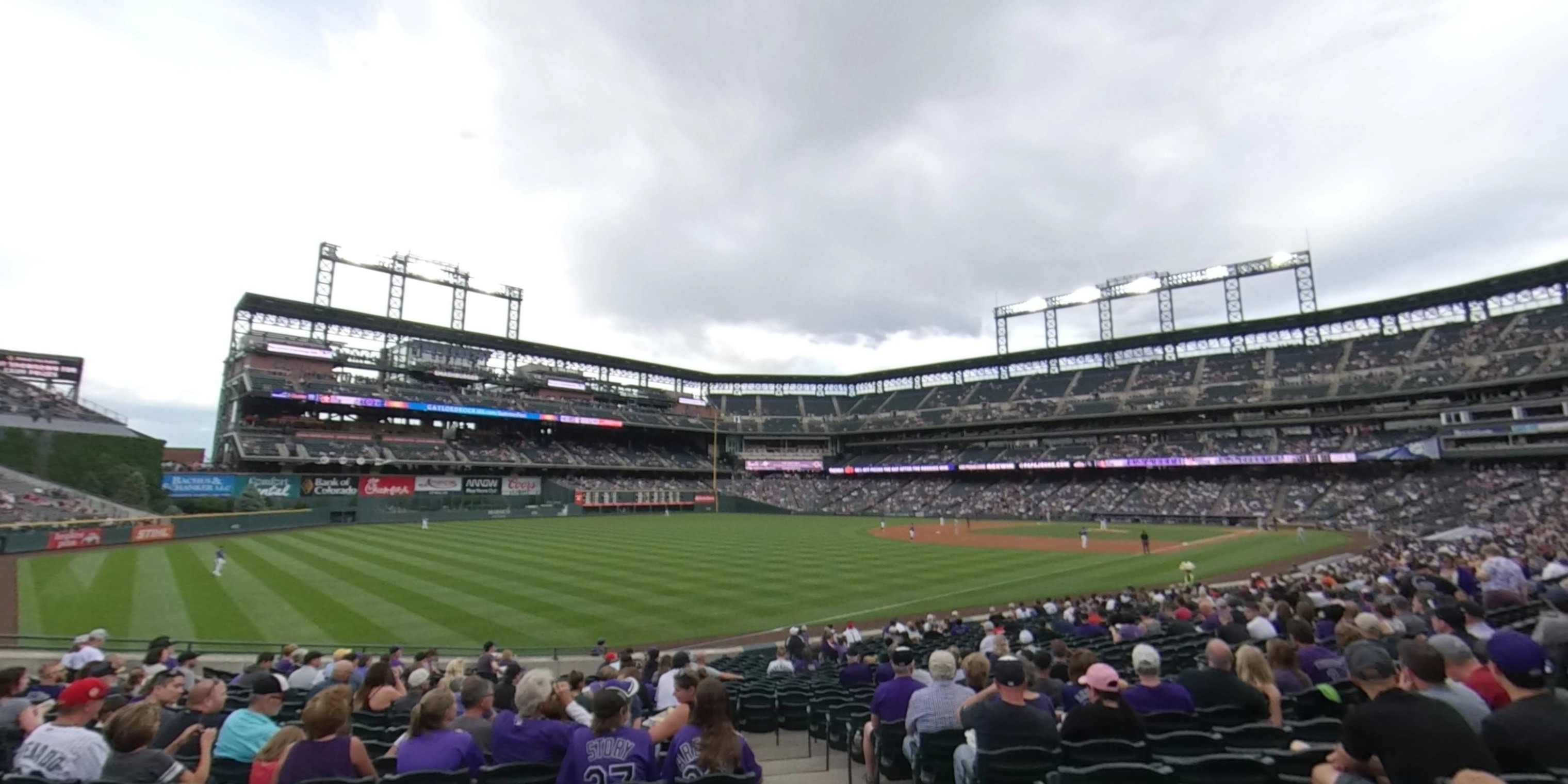 section 147 panoramic seat view  - coors field