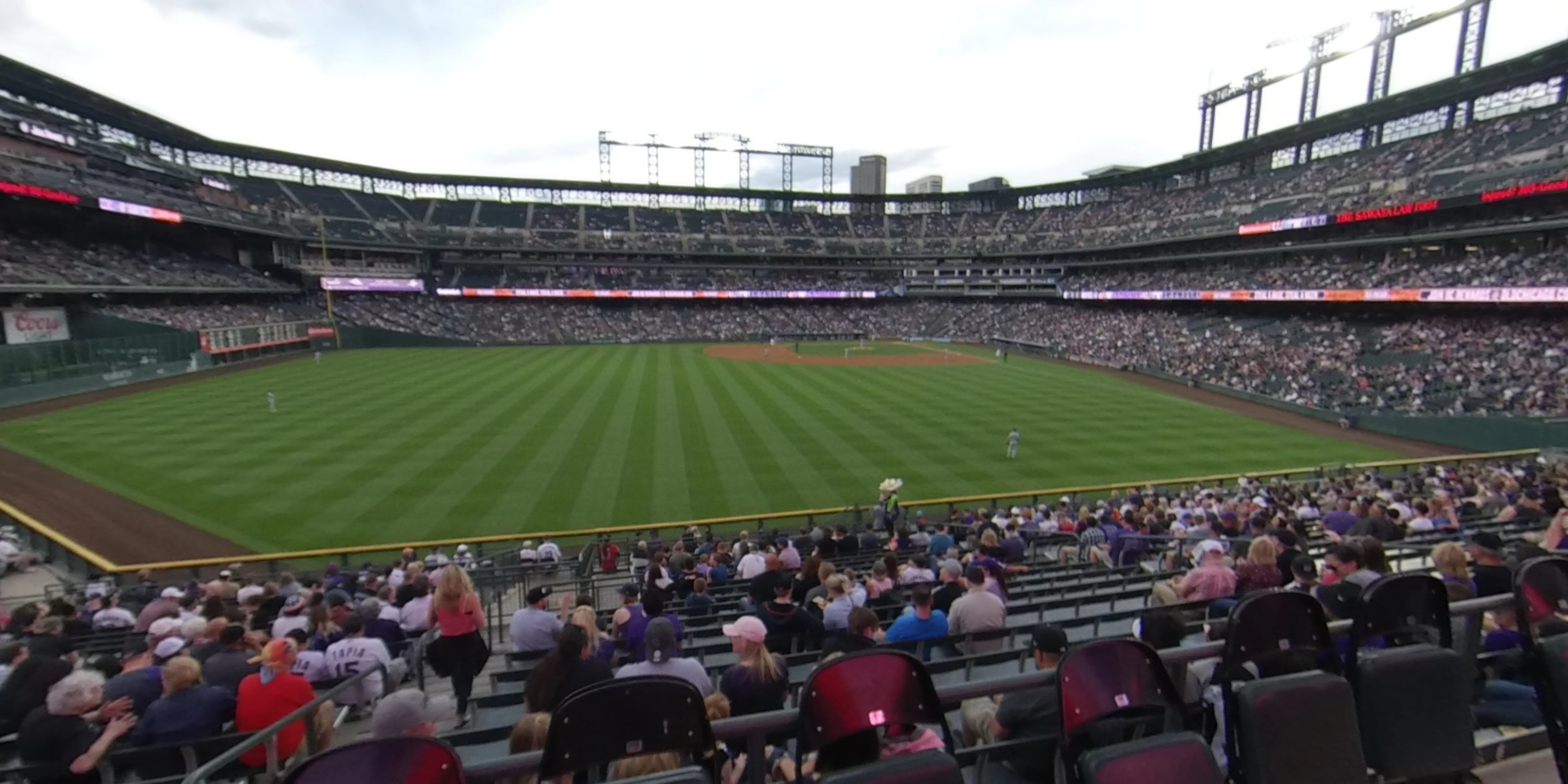 section 155 panoramic seat view  - coors field