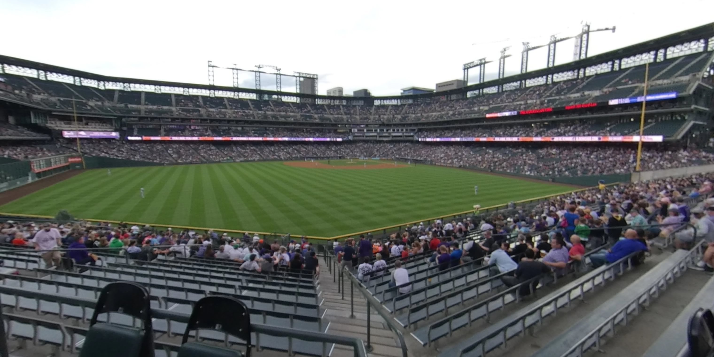 section 157 panoramic seat view  - coors field