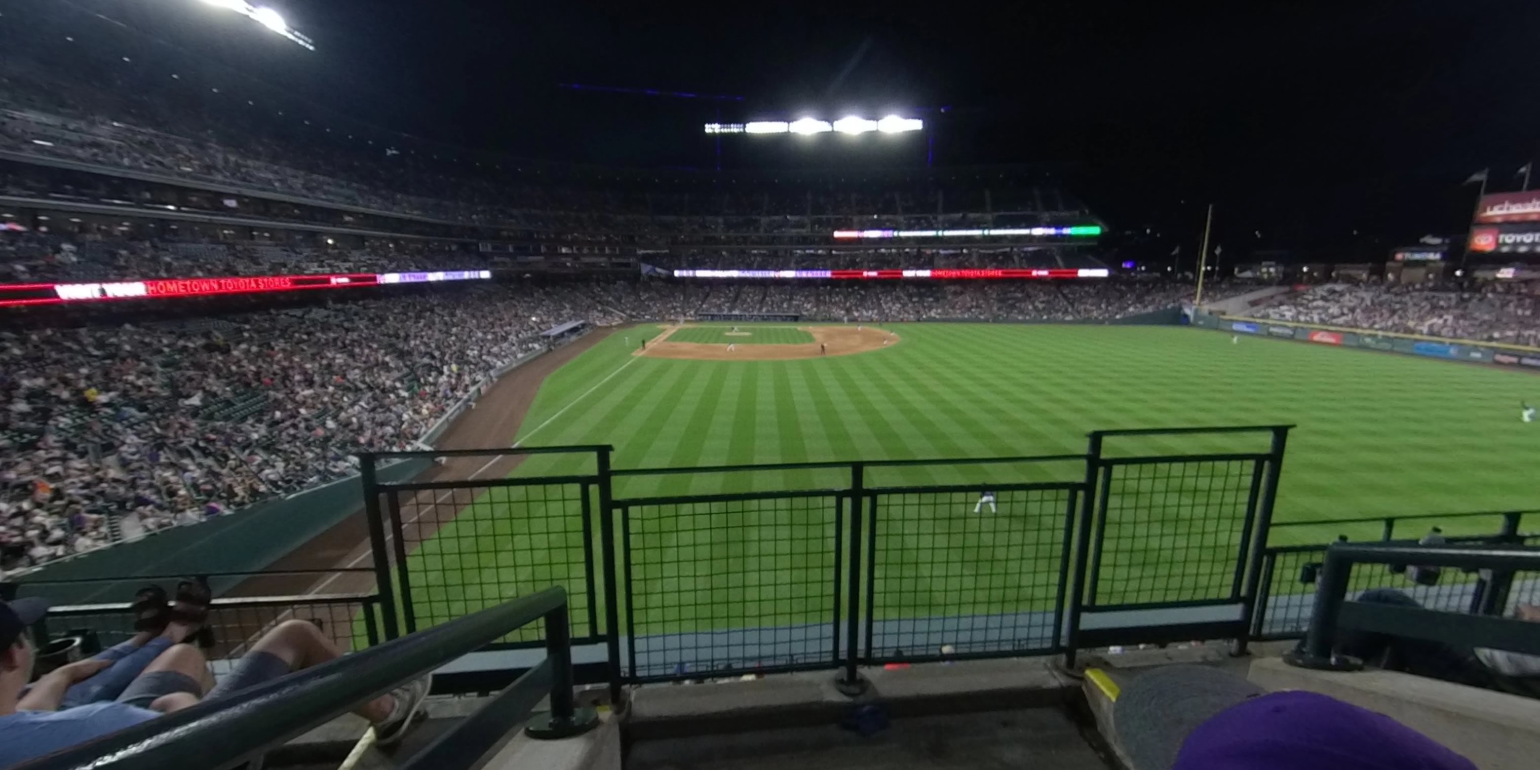 section 206 panoramic seat view  - coors field