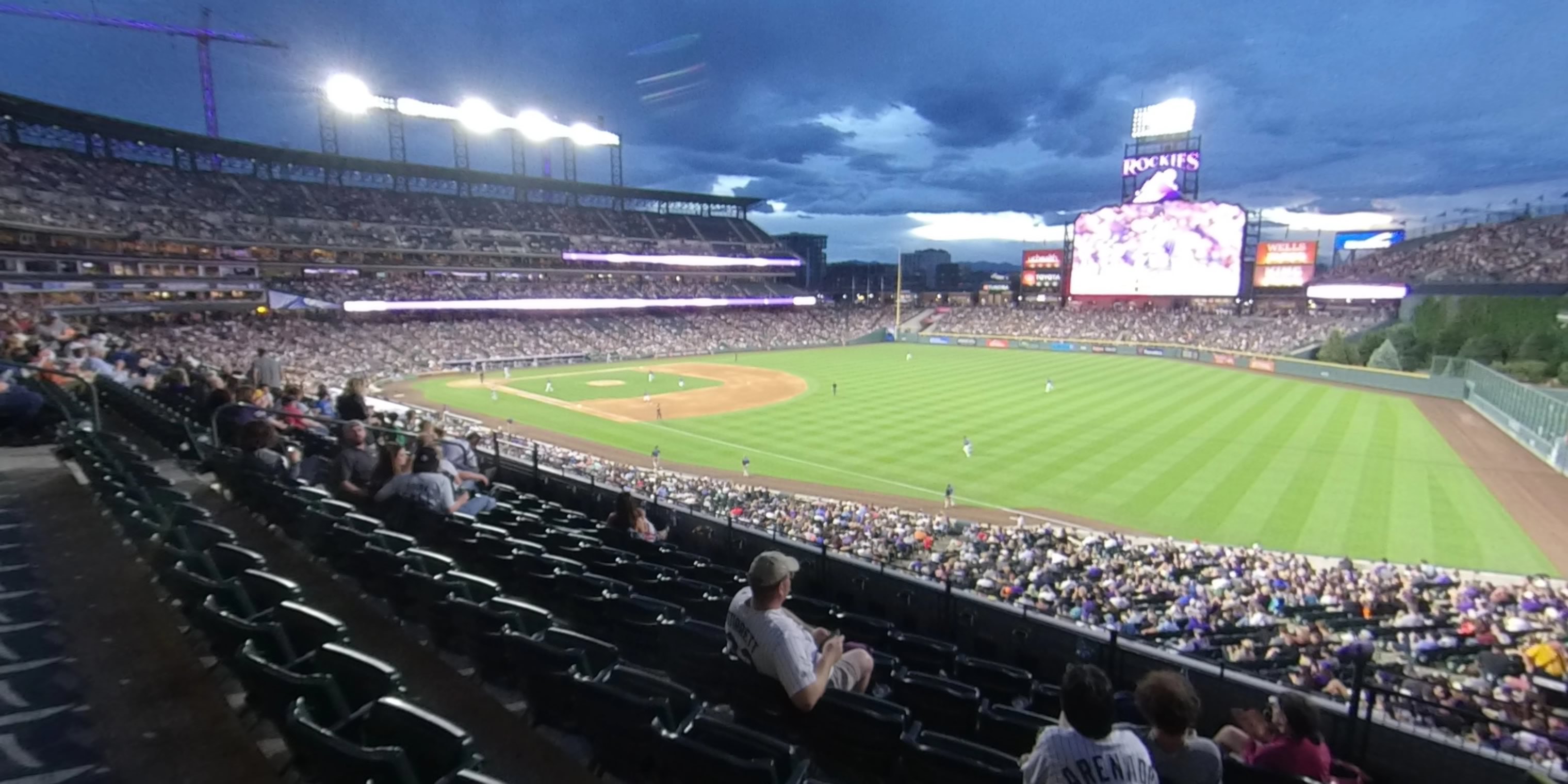section 214 panoramic seat view  - coors field