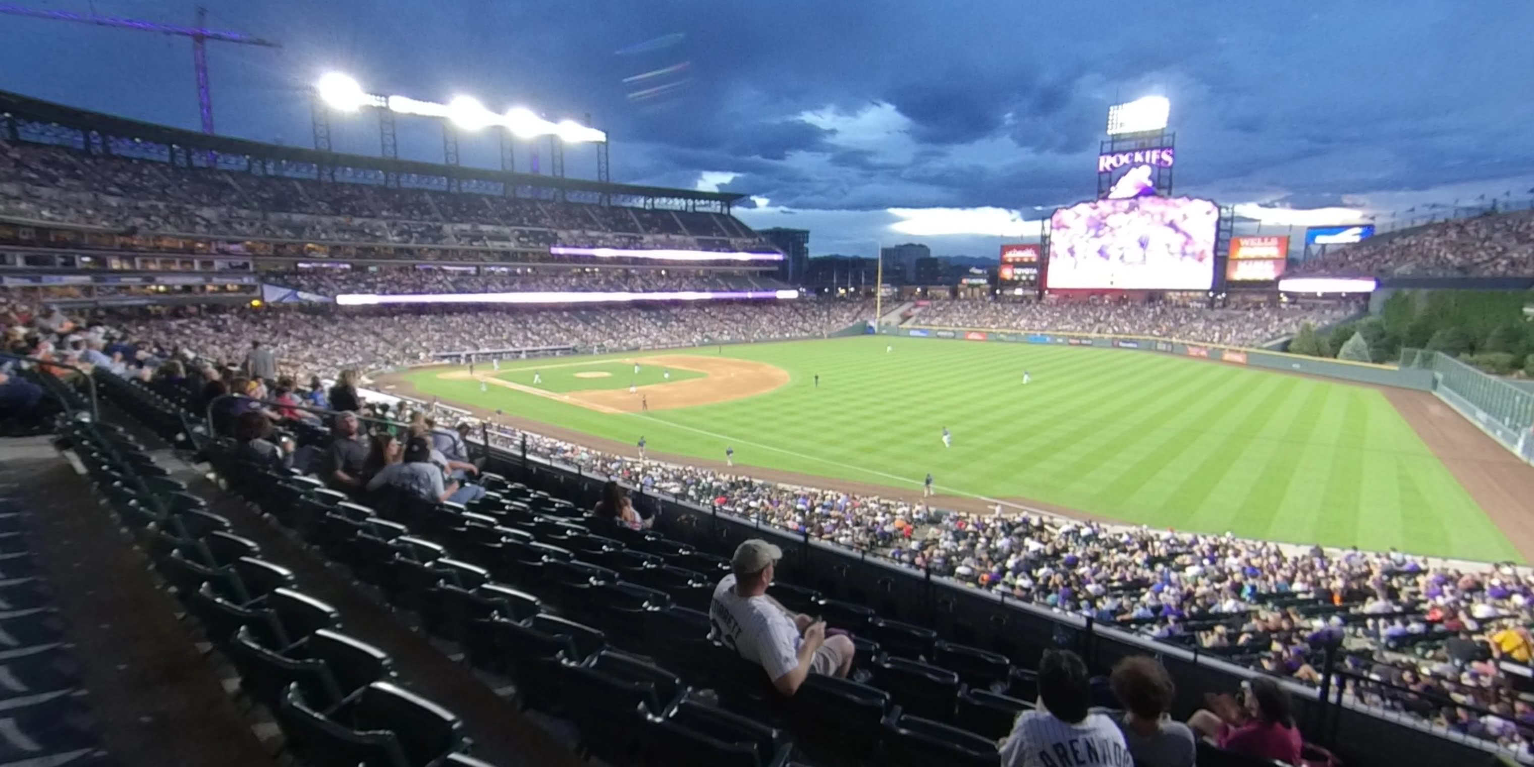 section 214 panoramic seat view  - coors field