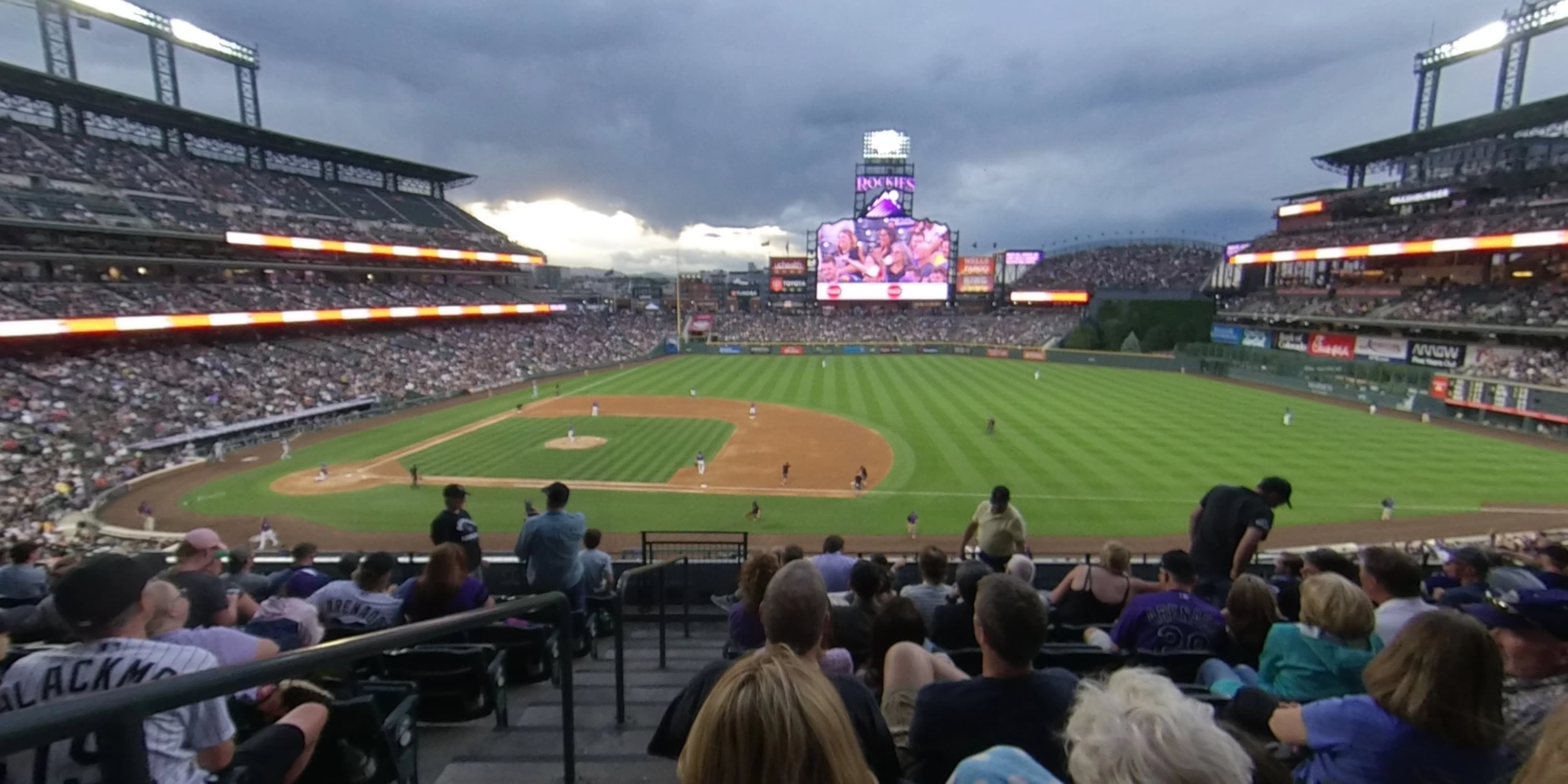 section 221 panoramic seat view for baseball - coors field