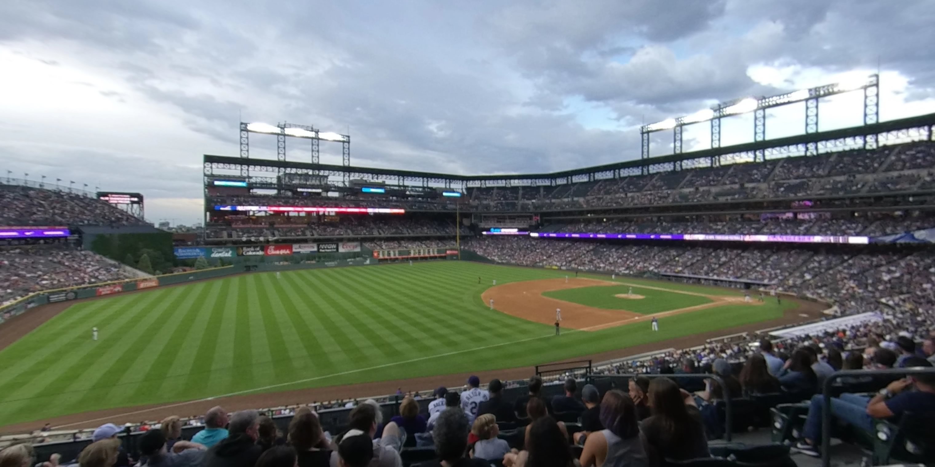 section 244 panoramic seat view  - coors field