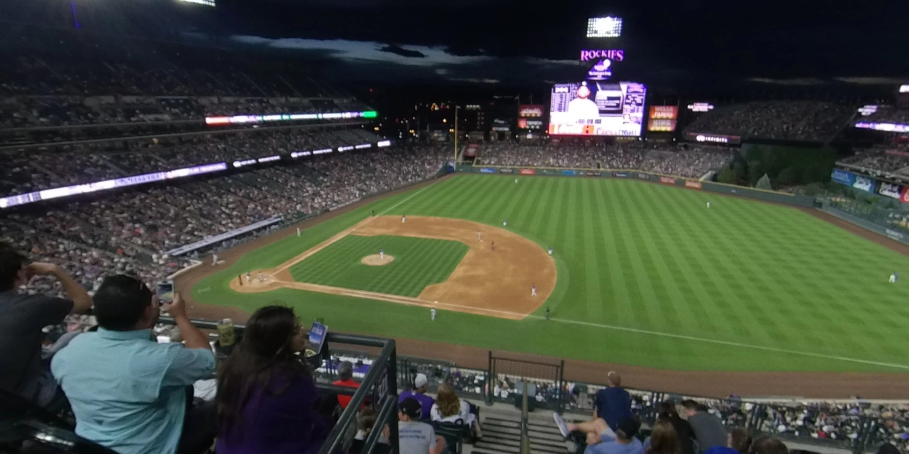 section 318 panoramic seat view  for baseball - coors field