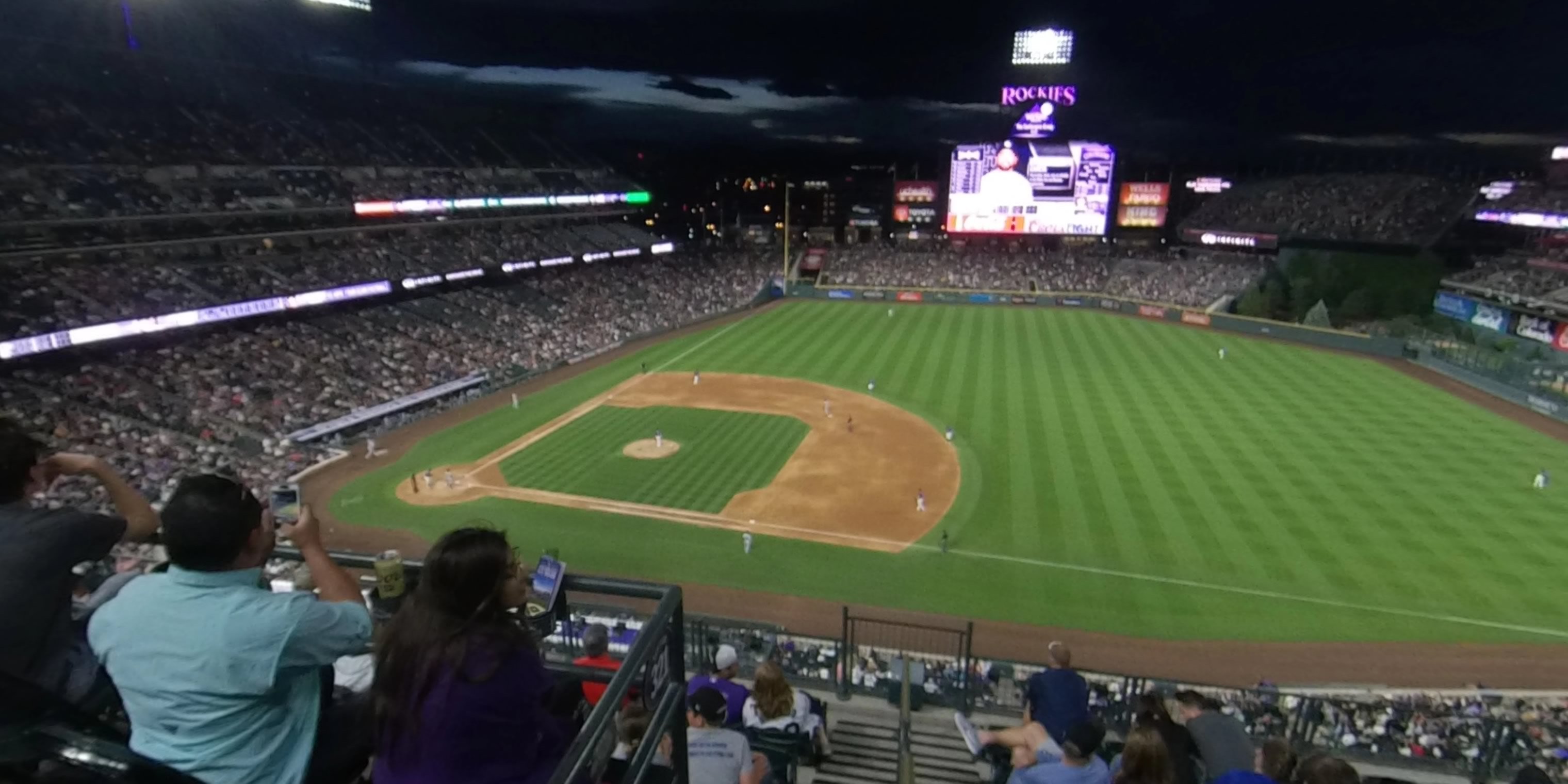 section 318 panoramic seat view  - coors field