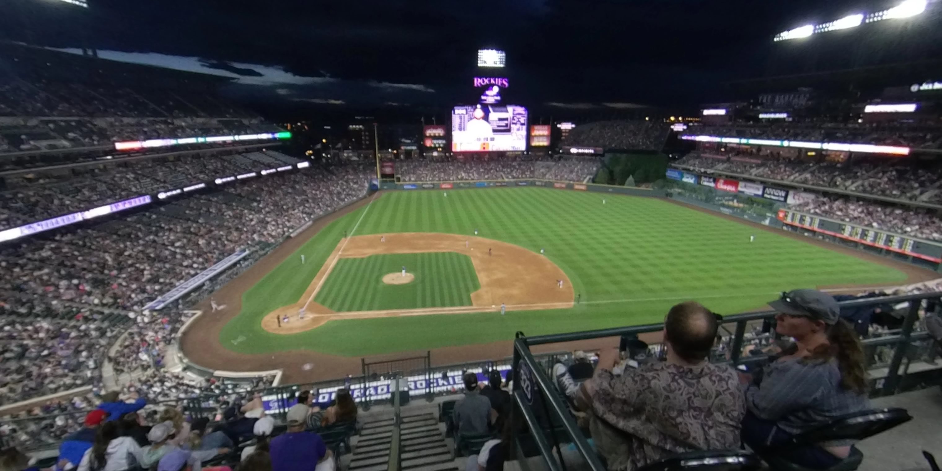 section 321 panoramic seat view  - coors field