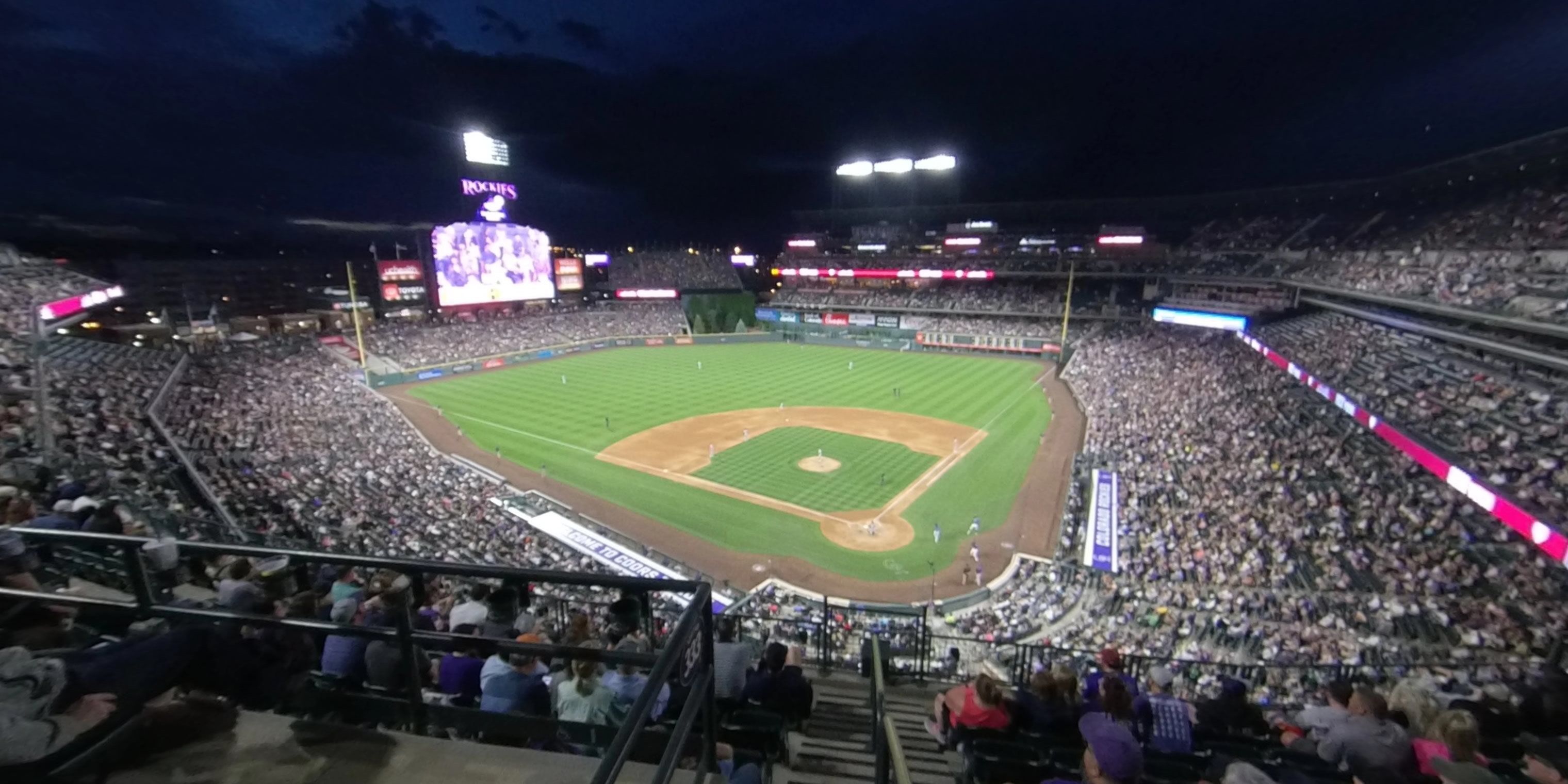 section 331 panoramic seat view  - coors field