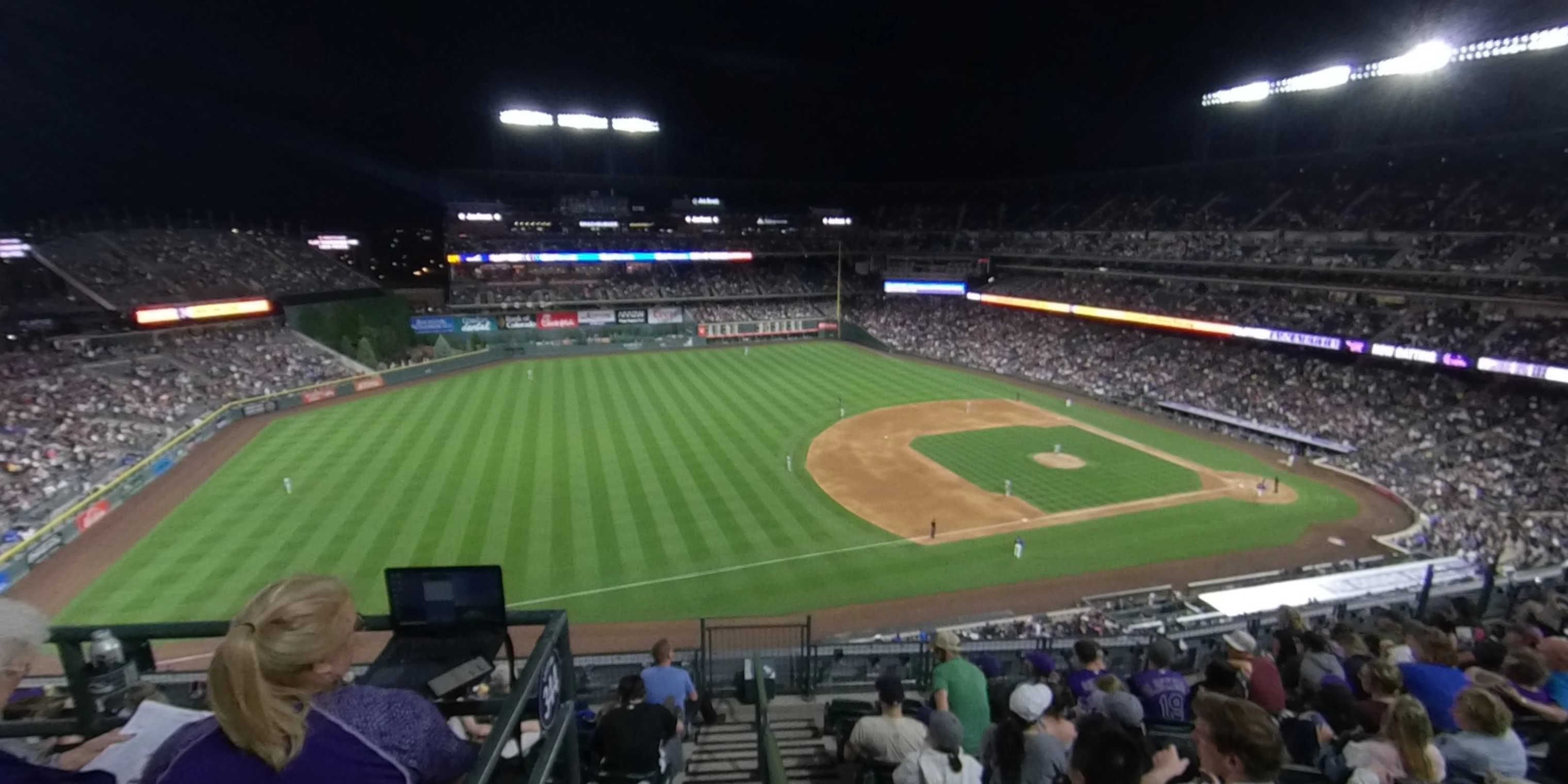 section 342 panoramic seat view  - coors field