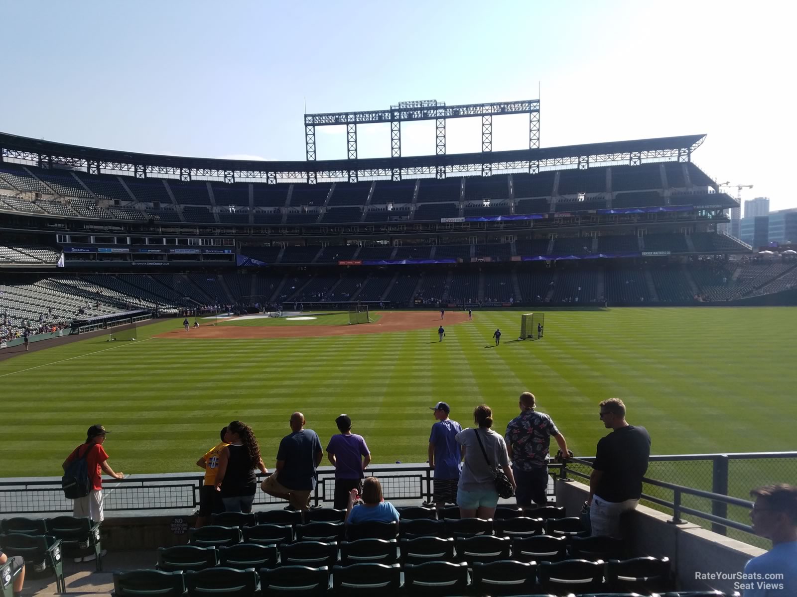 section 105, row 10 seat view  - coors field