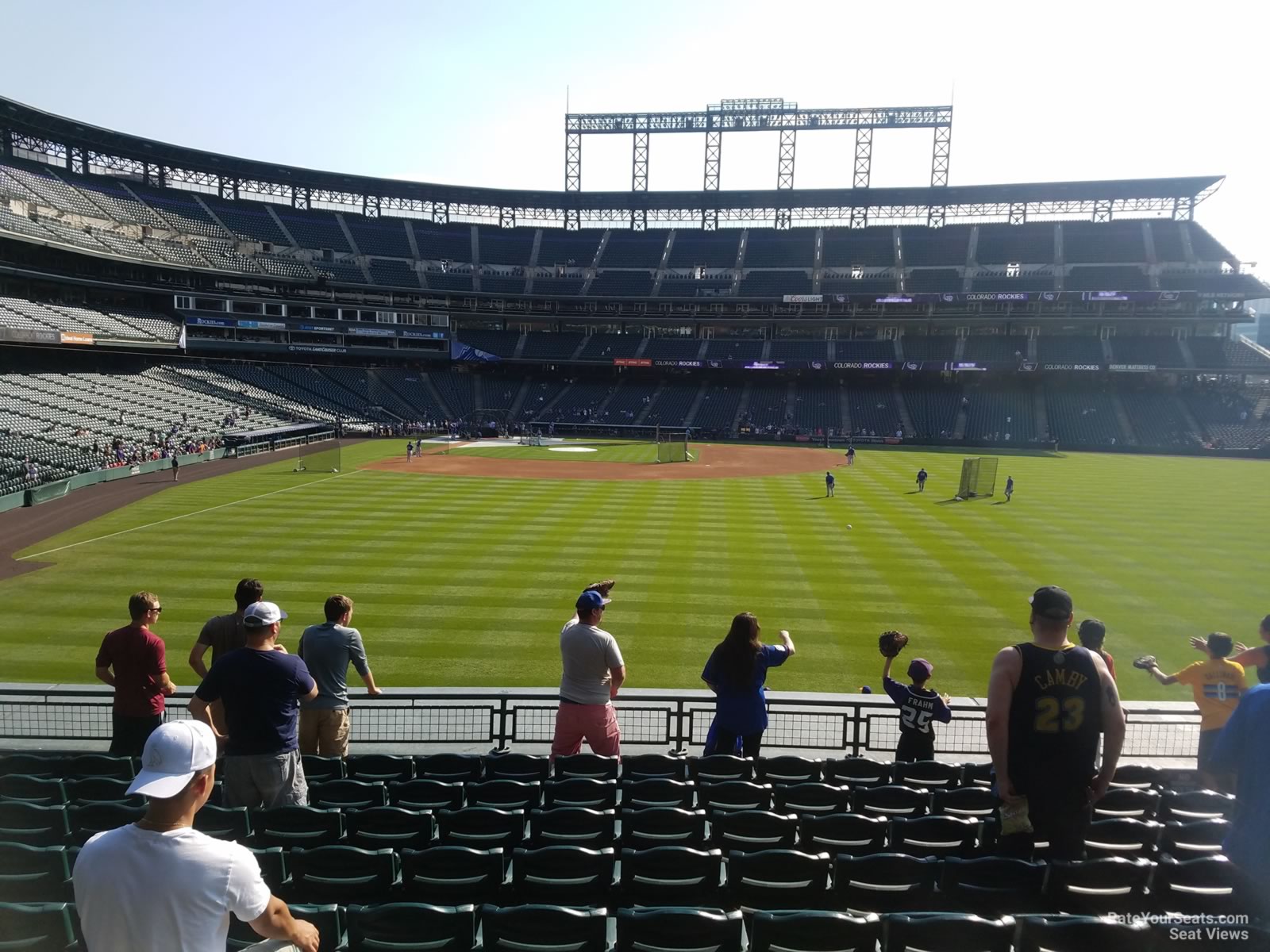 section 106, row 10 seat view  - coors field