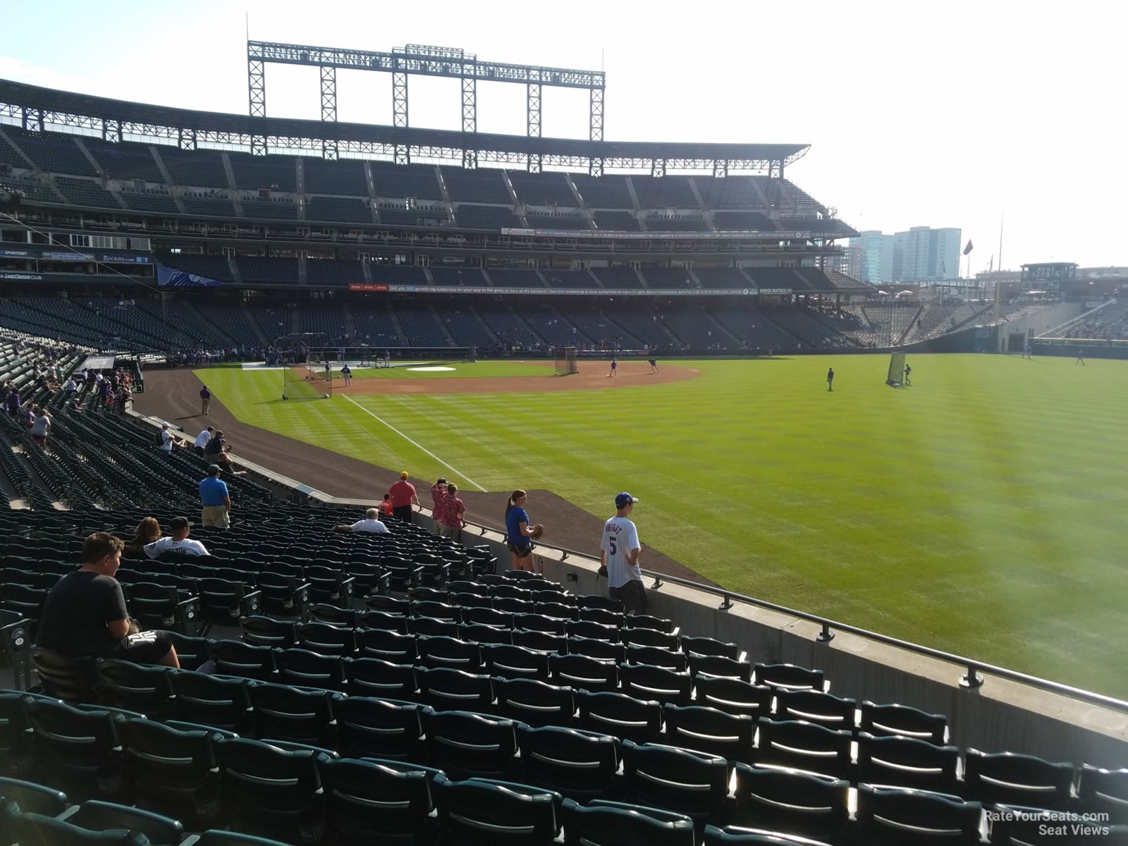 section 110, row 25 seat view  for baseball - coors field