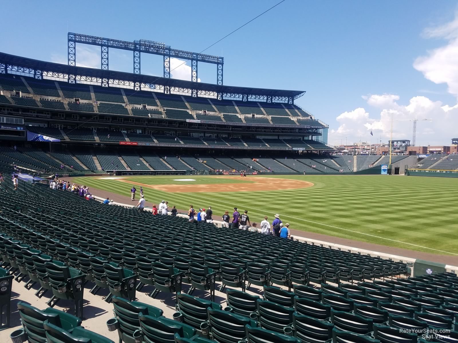 section 115, row 20 seat view  - coors field