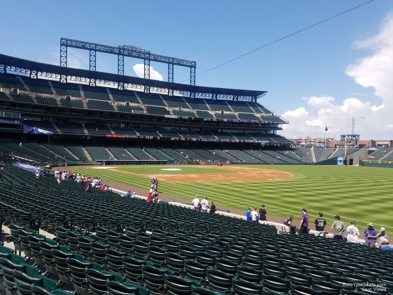 section 116, row 20 seat view  - coors field