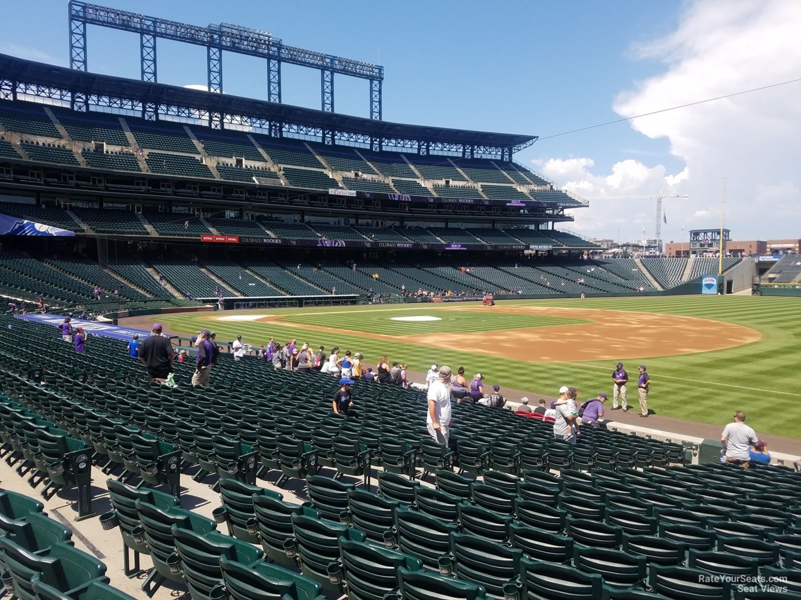 section 118, row 20 seat view  - coors field