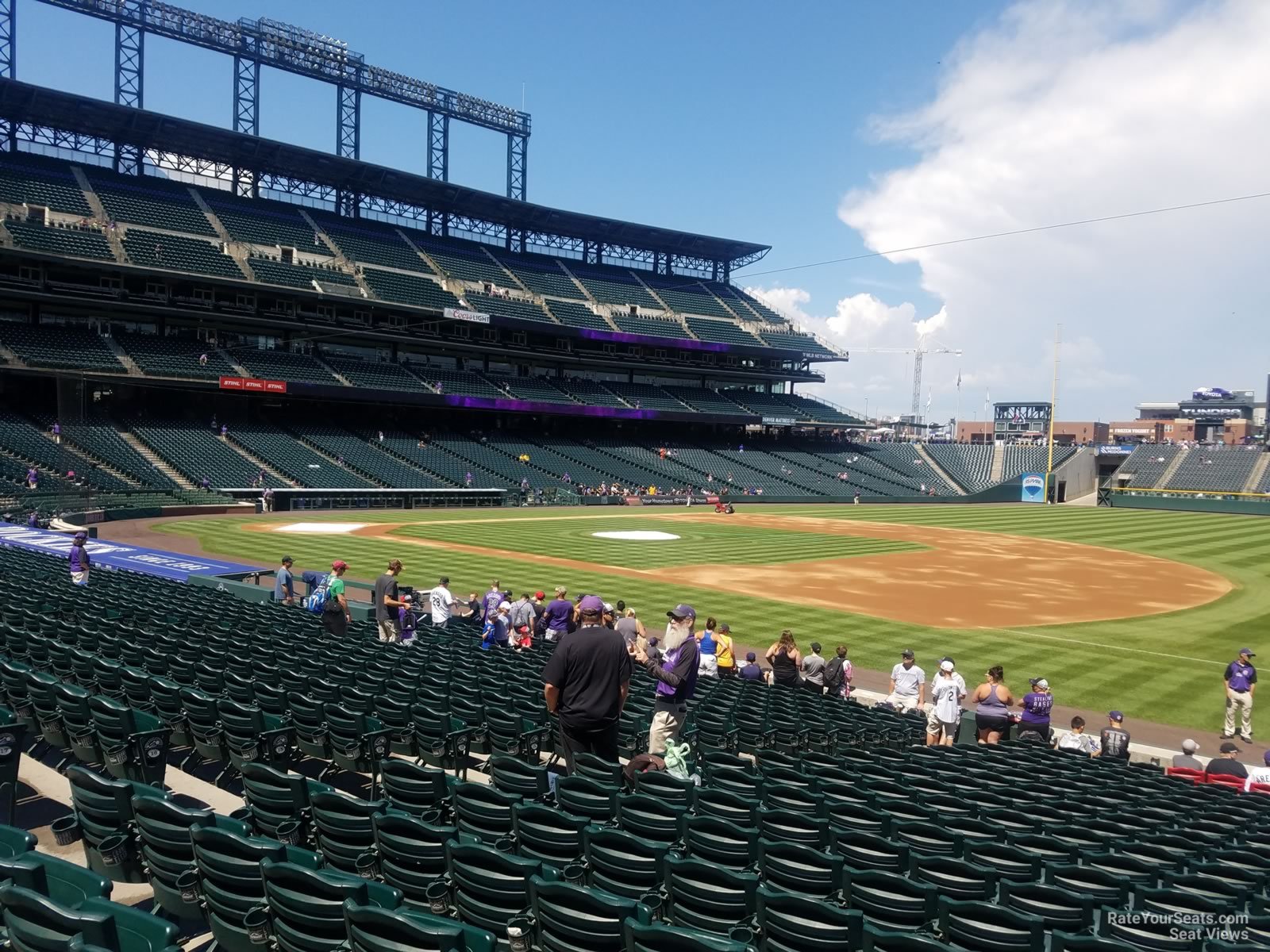section 119, row 20 seat view  - coors field