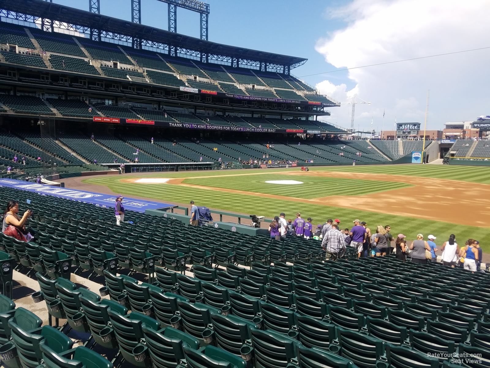 section 120, row 20 seat view  - coors field