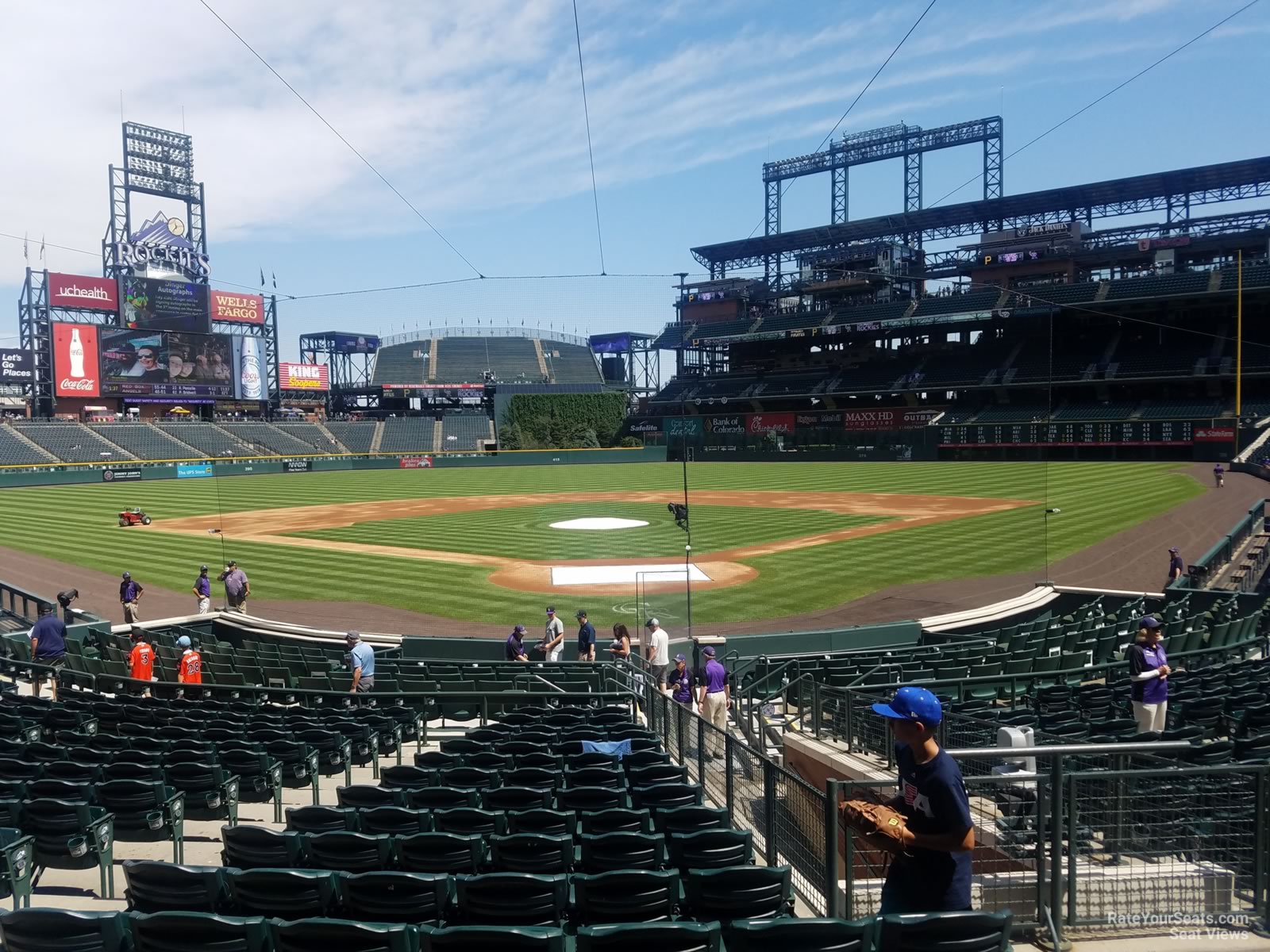 section 131, row 20 seat view  - coors field