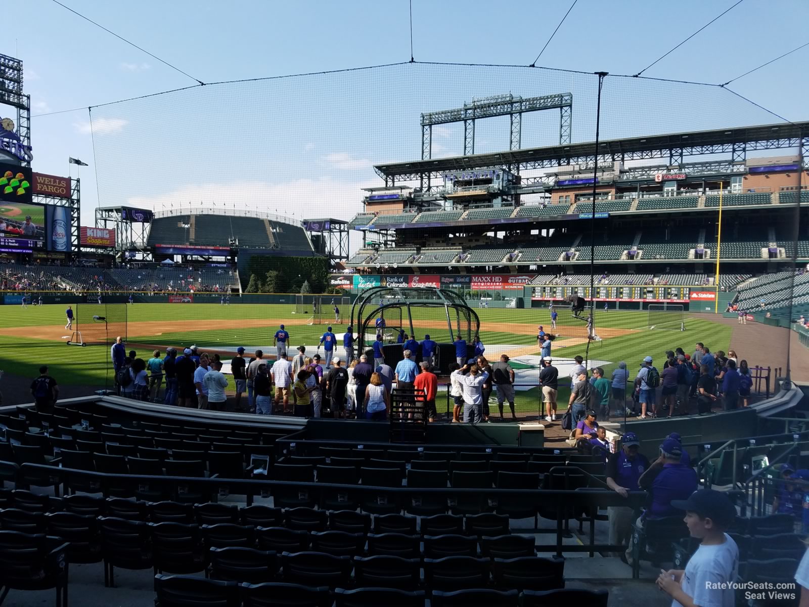 section 132, row 8 seat view  for baseball - coors field