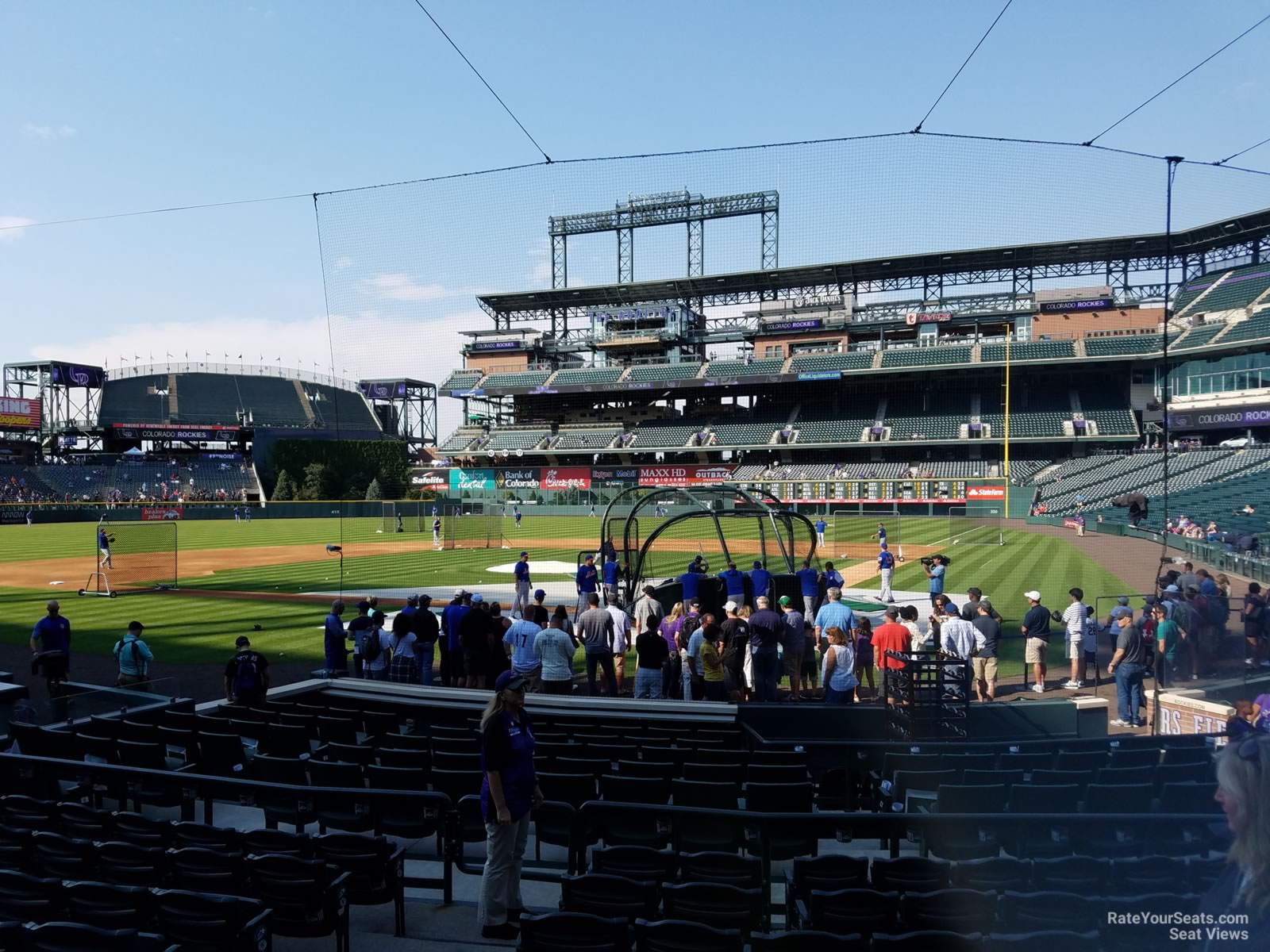 section 133, row 8 seat view  for baseball - coors field