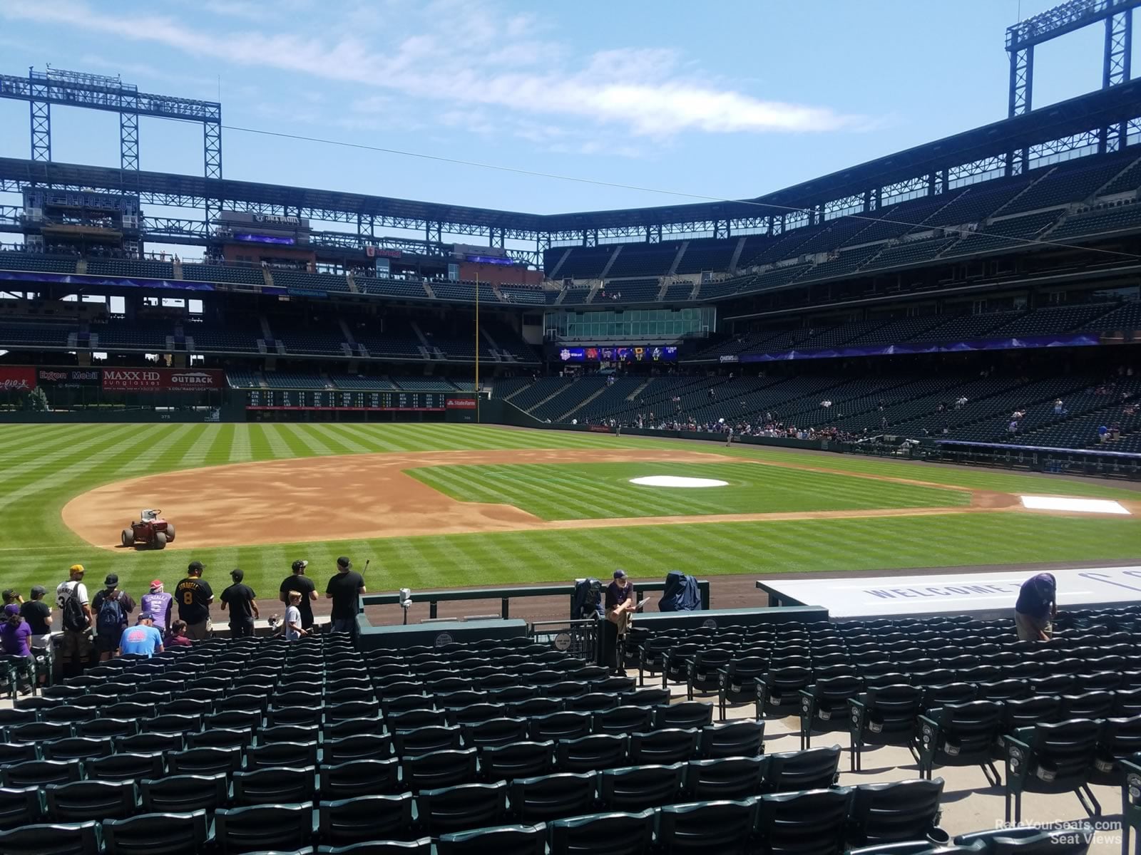 section 140, row 20 seat view  for baseball - coors field