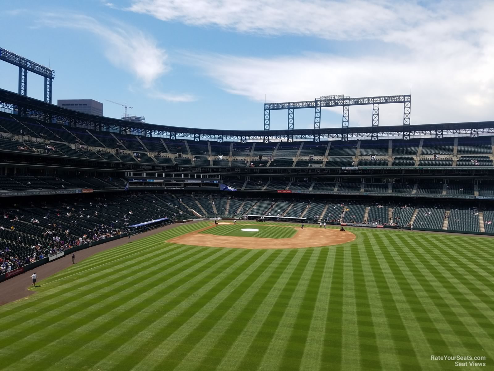 section 205, row 6 seat view  - coors field