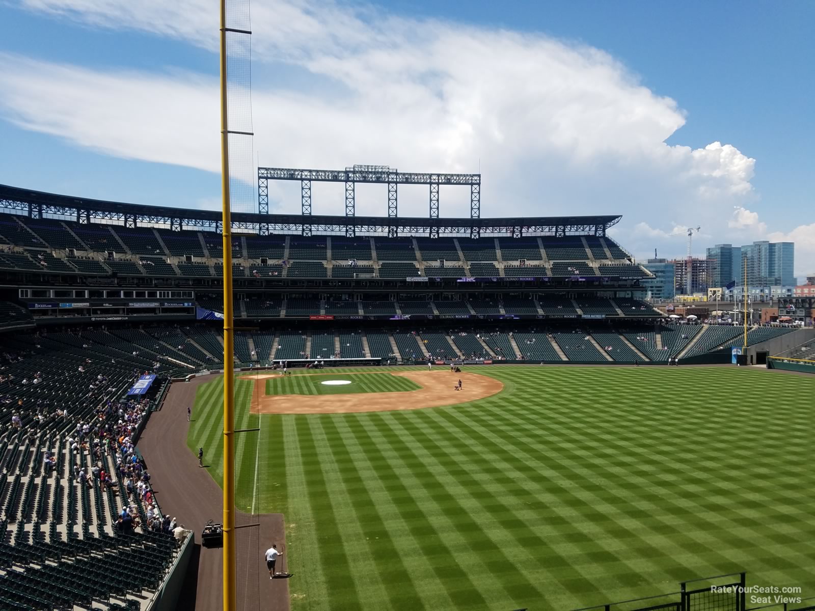 section 208, row 6 seat view  - coors field